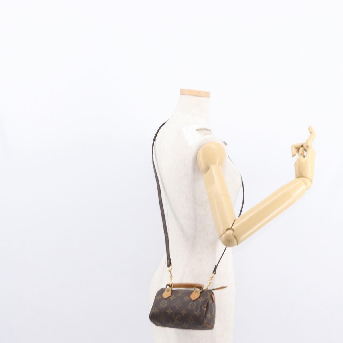 LOUIS VUITTON Monogram Mini Speedy Hand Bag M41534 LV Auth ar13789