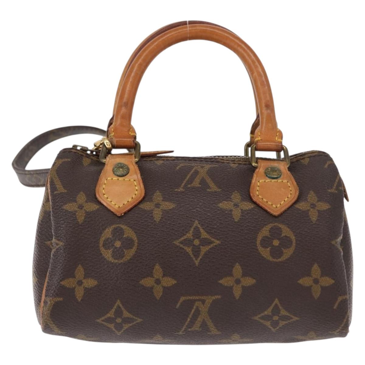 LOUIS VUITTON Monogram Mini Speedy Hand Bag M41534 LV Auth ar13789