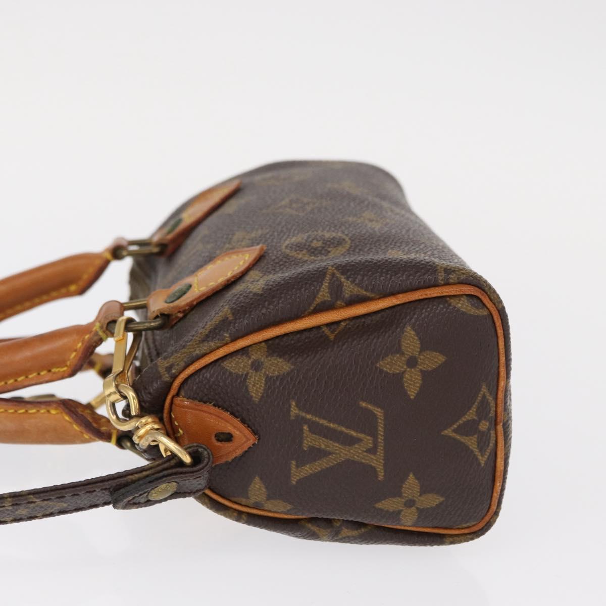 LOUIS VUITTON Monogram Mini Speedy Hand Bag M41534 LV Auth ar13789