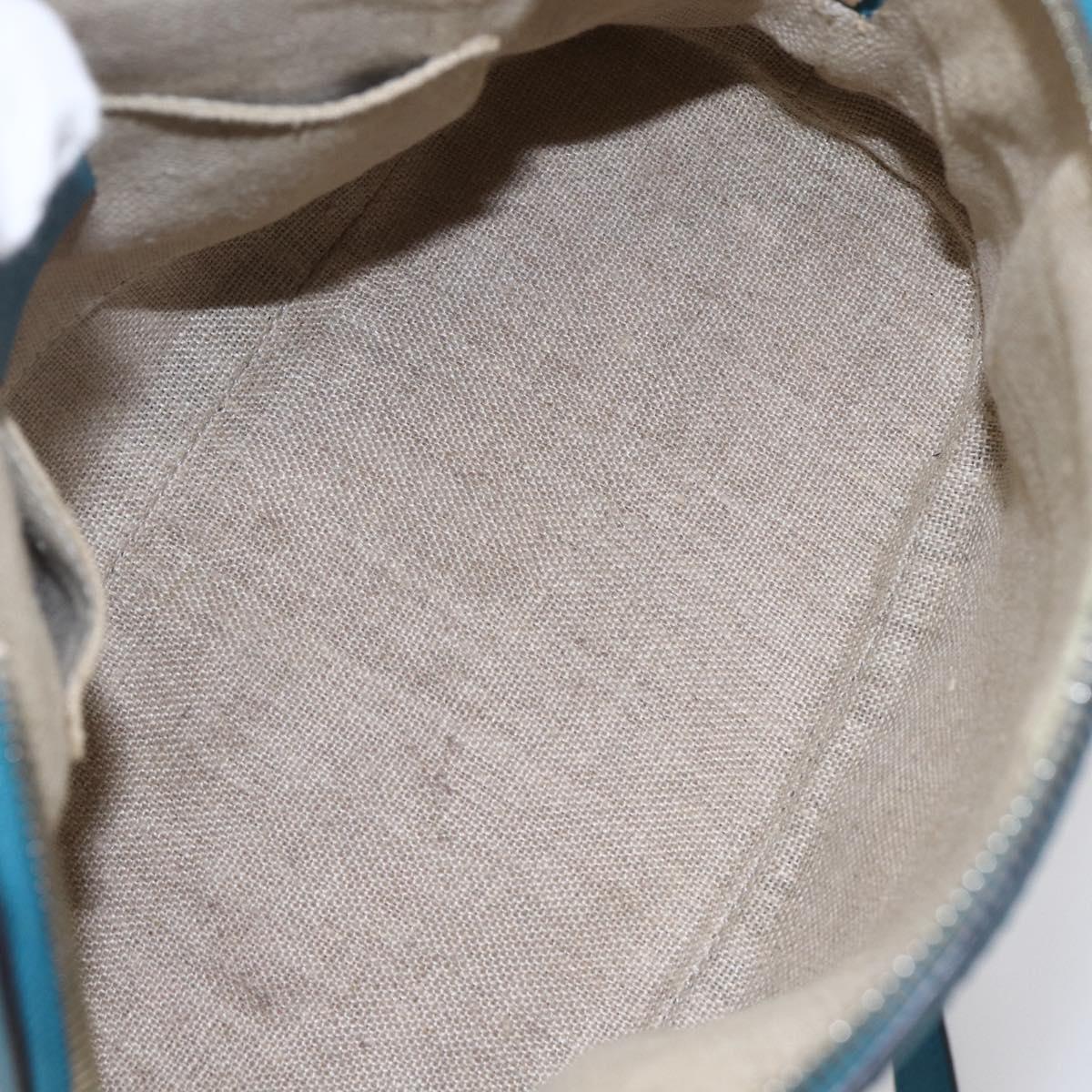 GUCCI GG Canvas Guccissima Bag Leather 2way Outlet Blue 449654 Auth ar13799