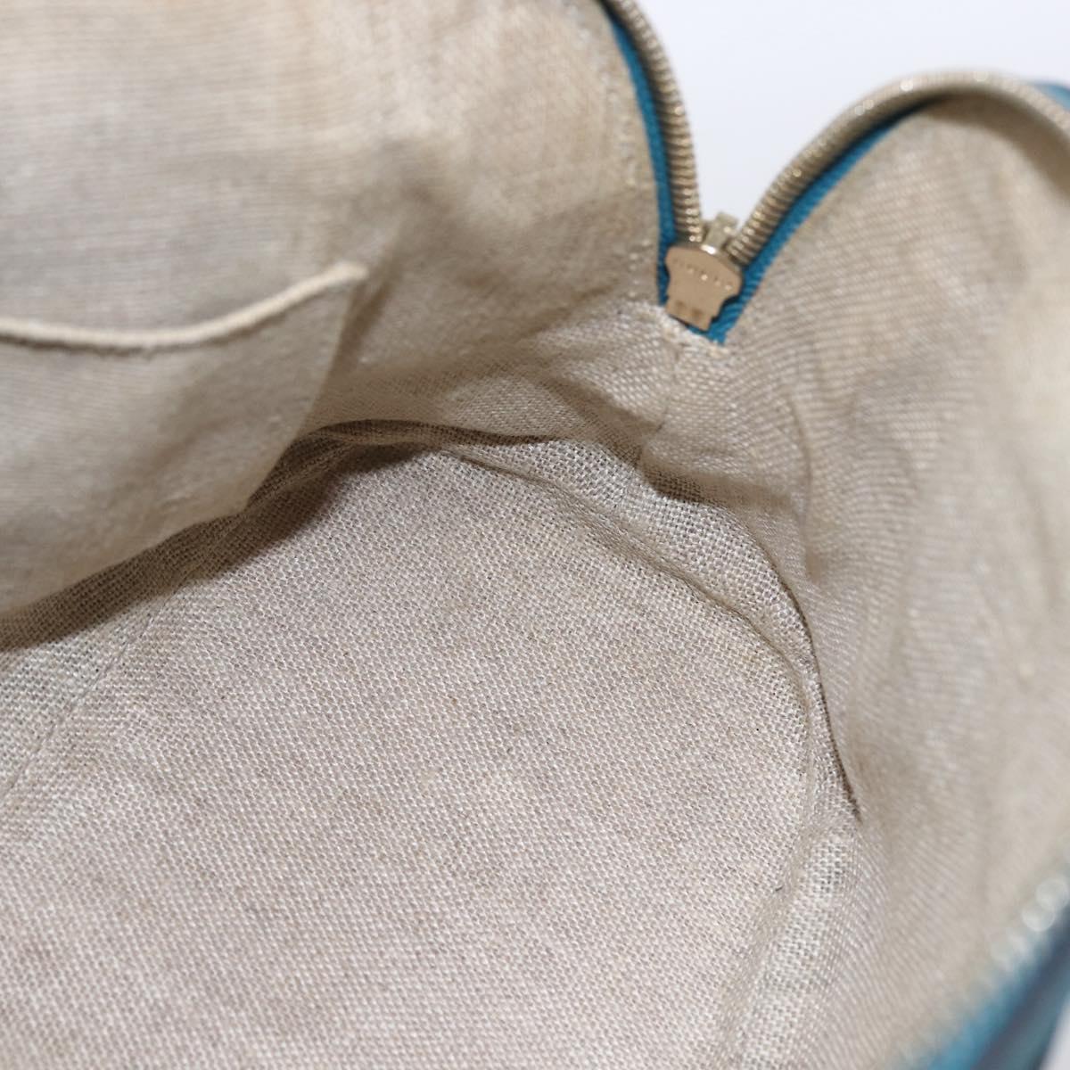 GUCCI GG Canvas Guccissima Bag Leather 2way Outlet Blue 449654 Auth ar13799