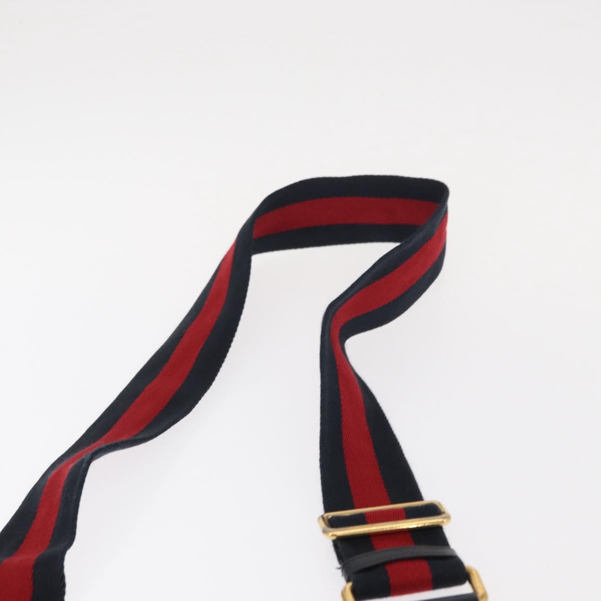 GUCCI Bamboo Dionysus Hand Bag Leather Red Navy Green 448075 Auth ar13800