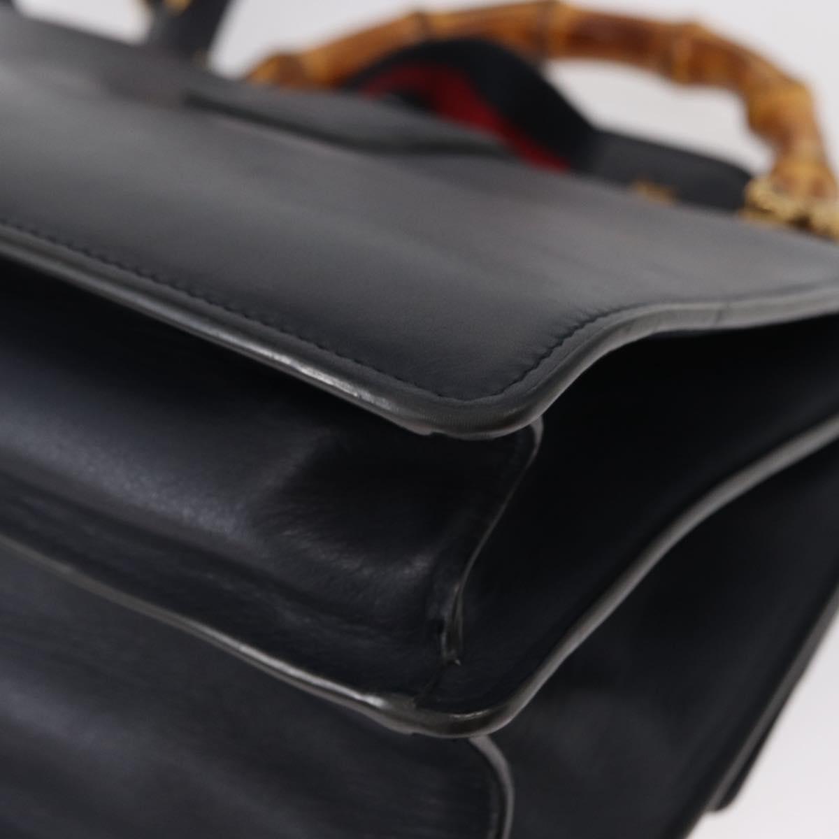 GUCCI Bamboo Dionysus Hand Bag Leather Red Navy Green 448075 Auth ar13800