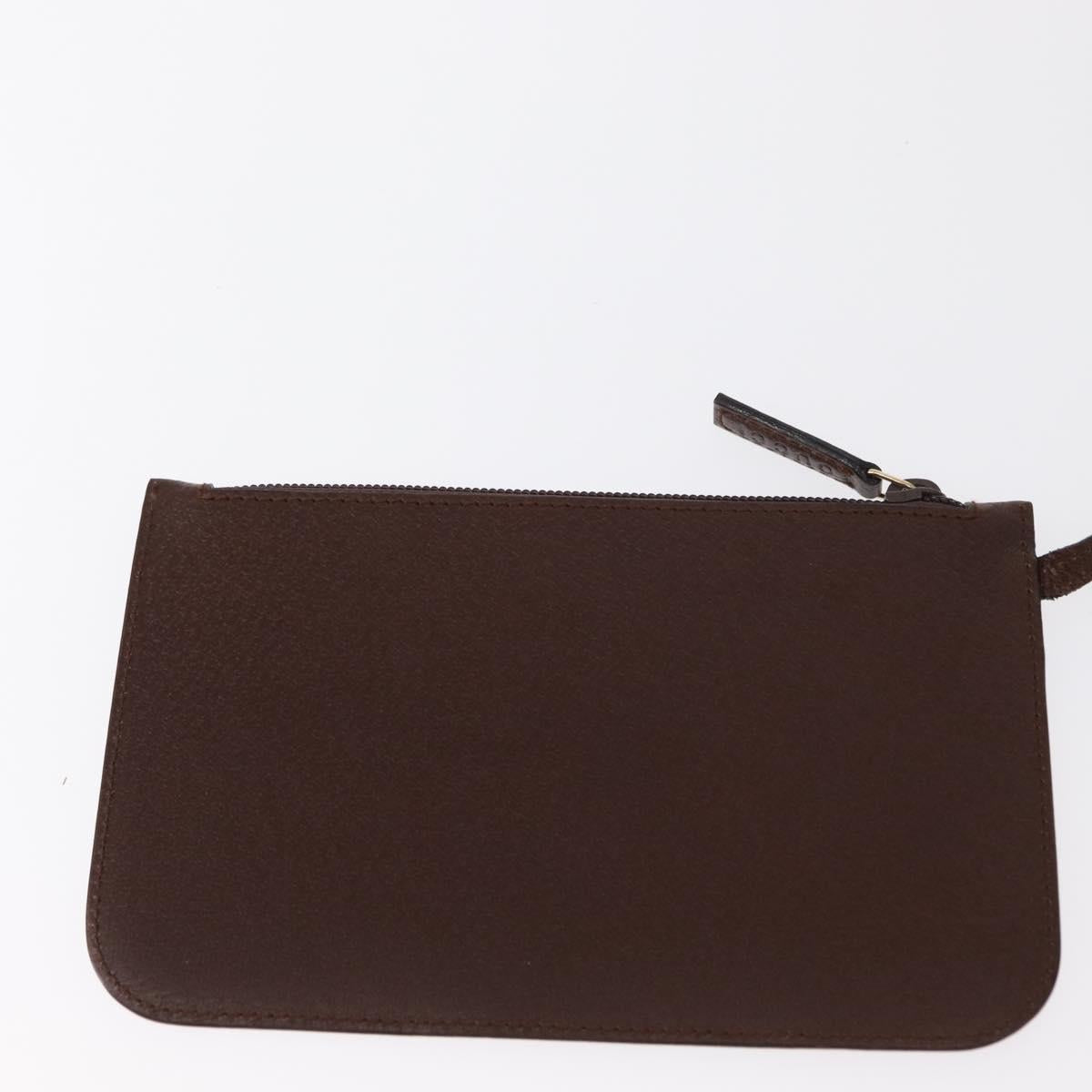 GUCCI Bamboo Hand Bag Leather Brown Gold 001 1883 Auth ar13802