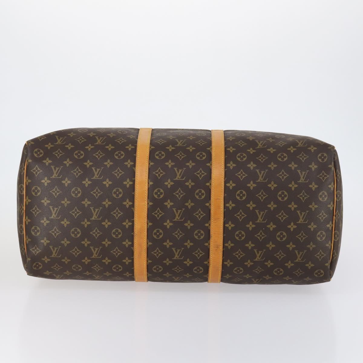 LOUIS VUITTON Monogram Keepall 60 Boston Bag M41422 LV Auth ar13806