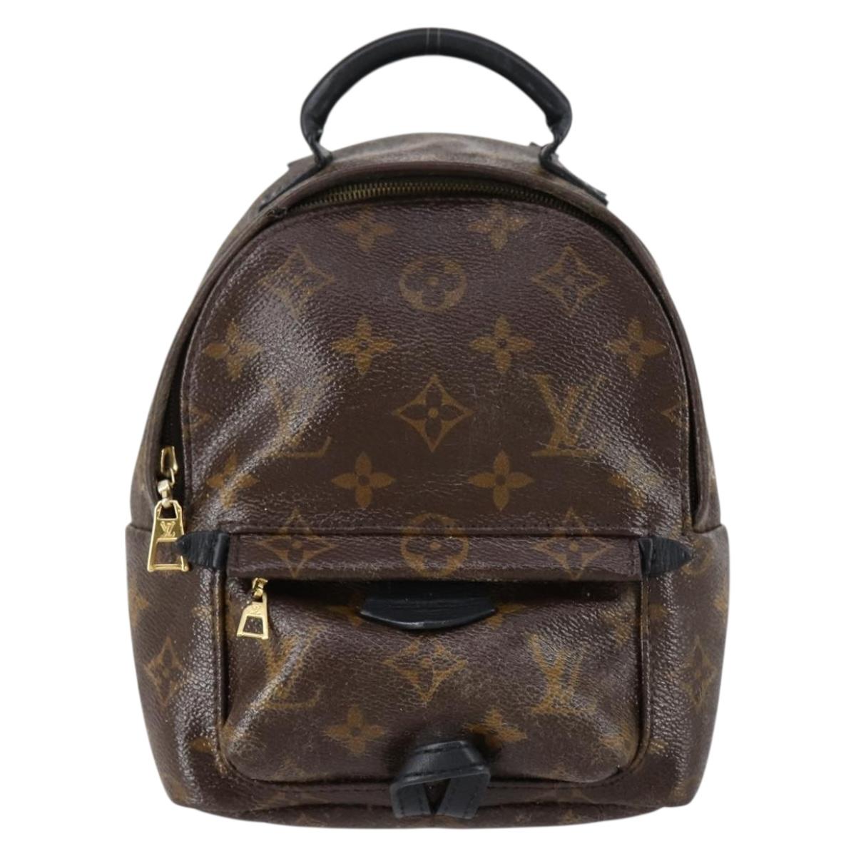 LOUIS VUITTON Monogram Palm Springs MINI Backpack M44873 LV Auth ar13828