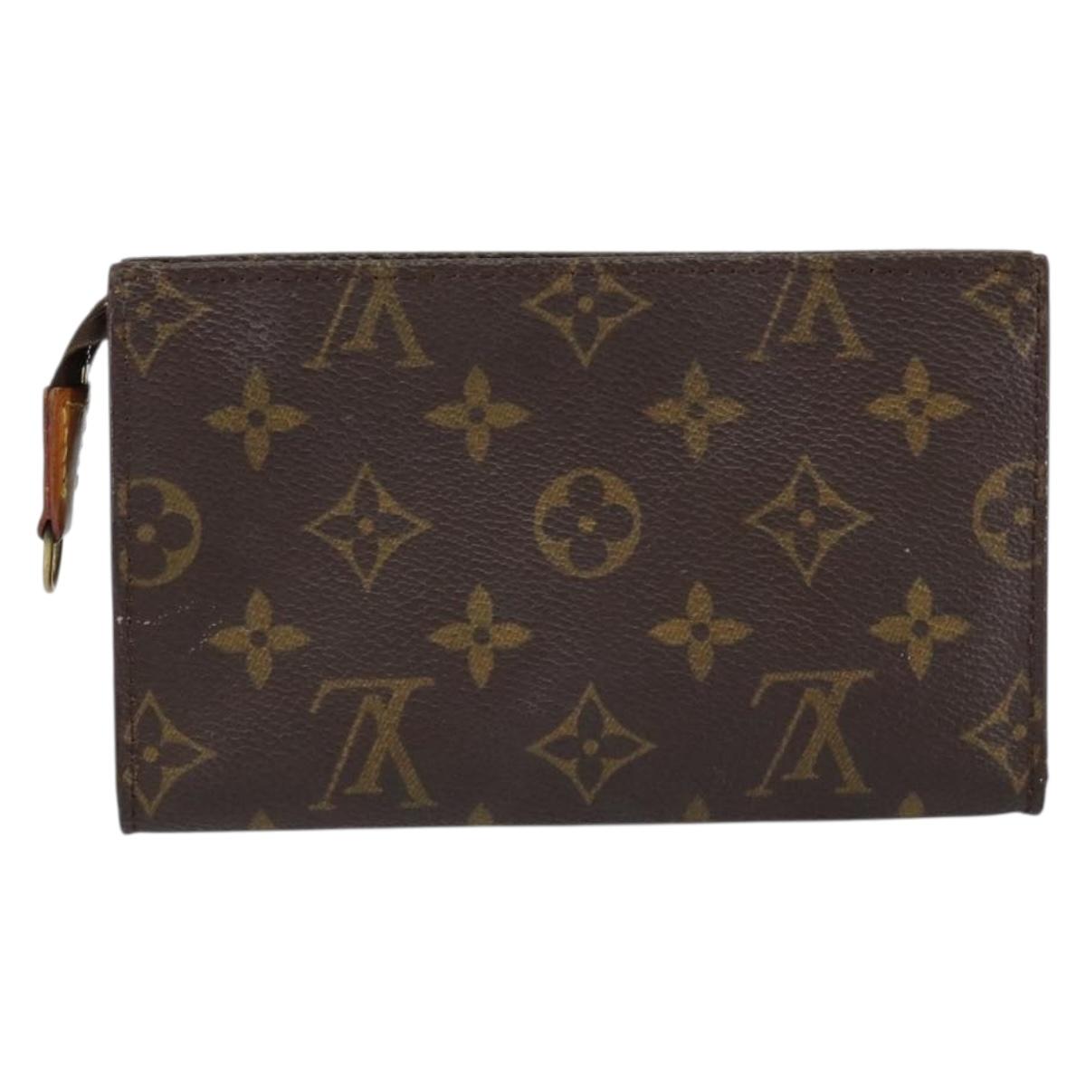 LOUIS VUITTON Monogram Bucket PM Accessory Pouch LV Auth ar13830