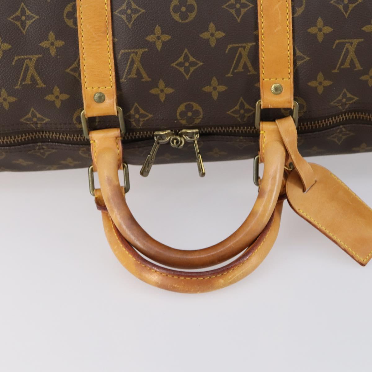 LOUIS VUITTON Monogram Keepall 50 Boston Bag M41426 LV Auth ar13833