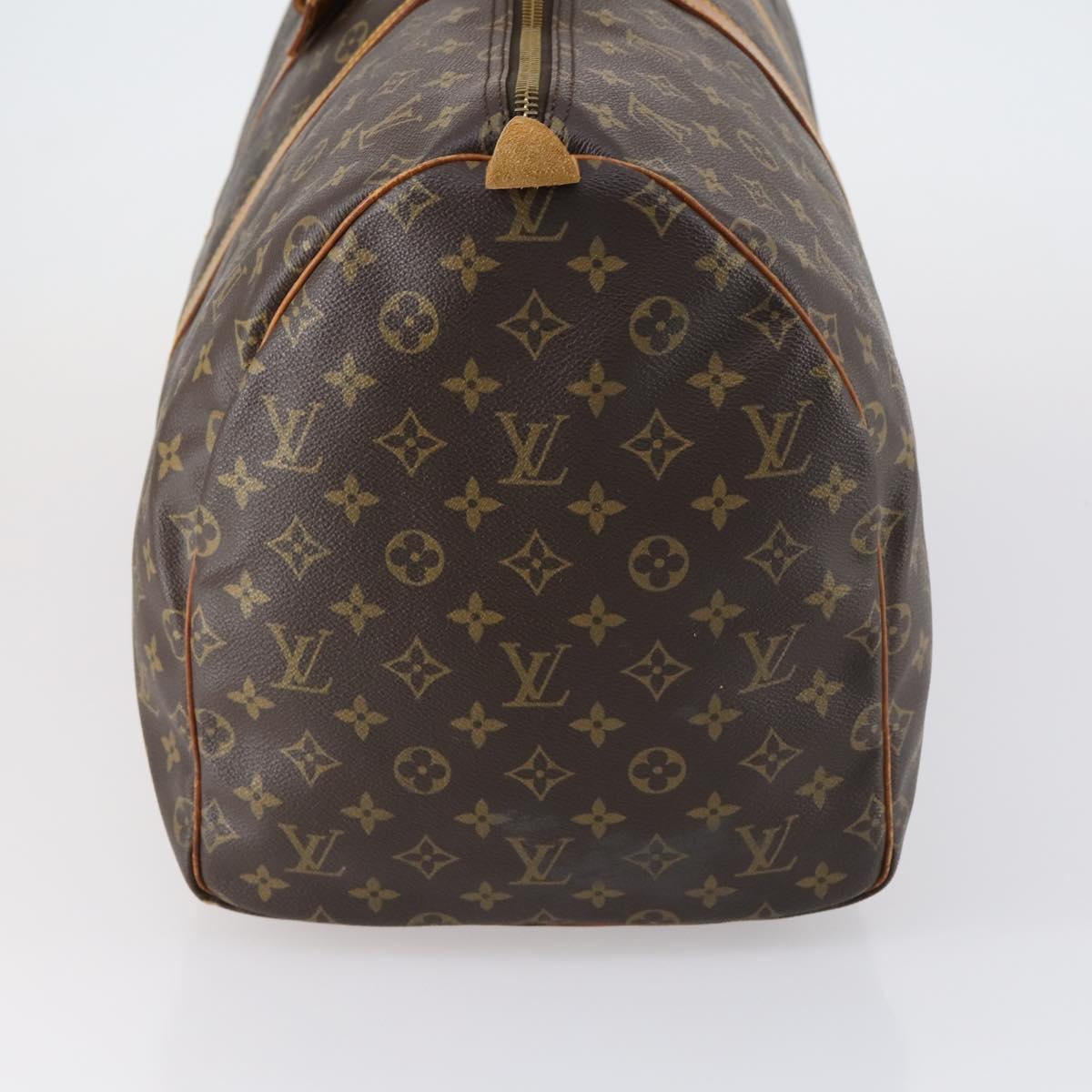 LOUIS VUITTON Monogram Keepall 55 Boston Bag M41424 LV Auth ar13834