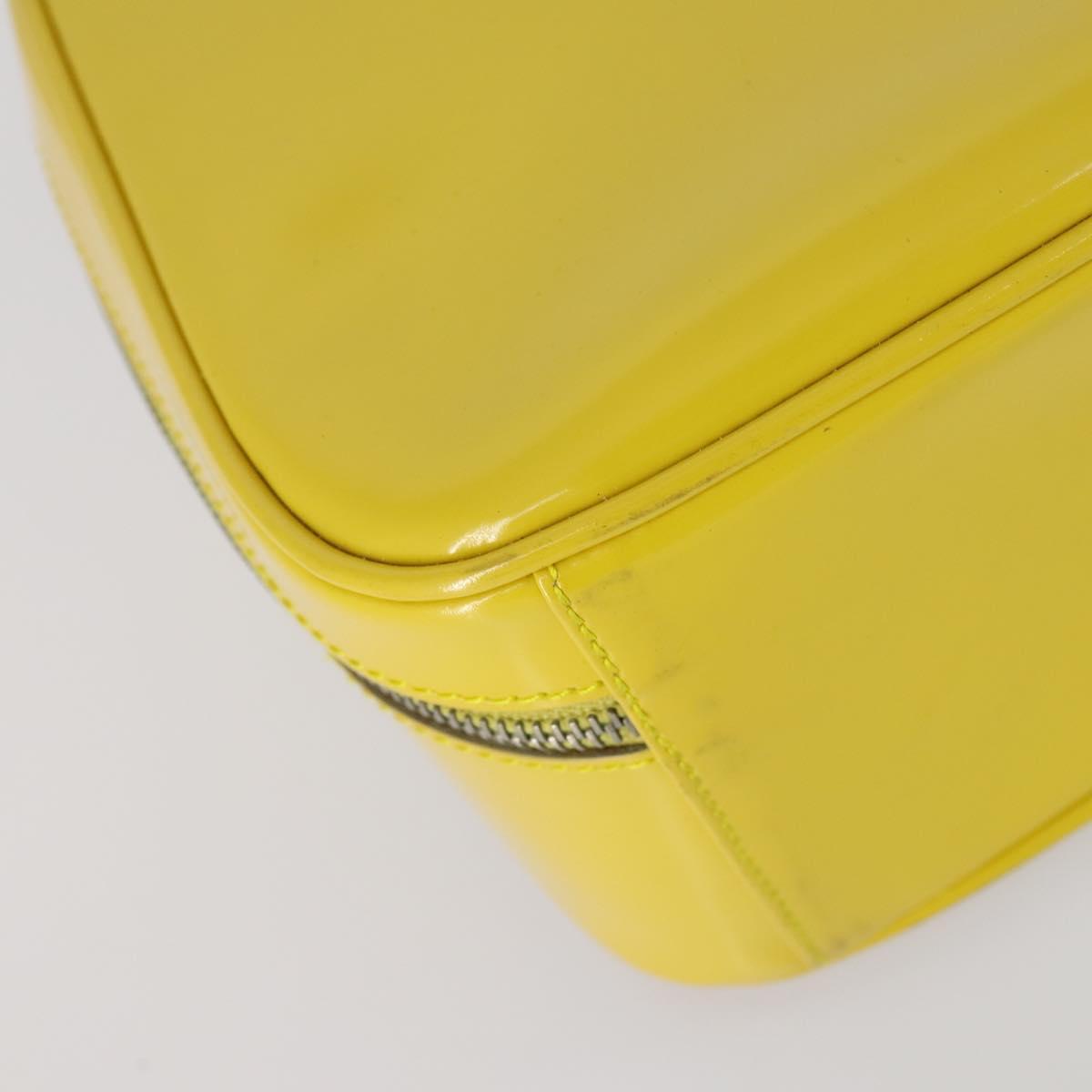 GUCCI Bamboo Hand Bag Enamel 2way Yellow Gold 000 270 0323 Auth ar13838