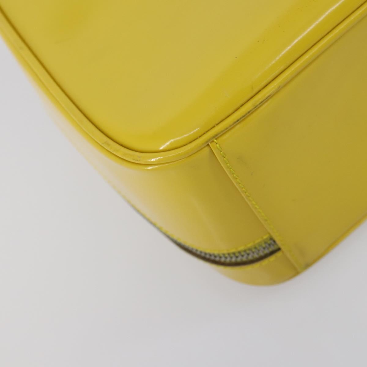 GUCCI Bamboo Hand Bag Enamel 2way Yellow Gold 000 270 0323 Auth ar13838