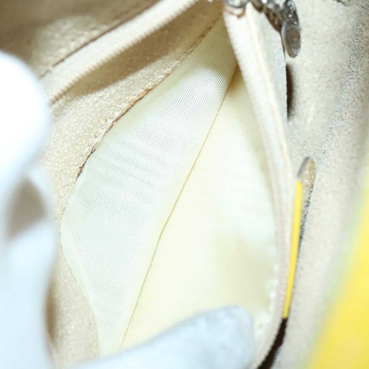 GUCCI Bamboo Hand Bag Enamel 2way Yellow Gold 000 270 0323 Auth ar13838