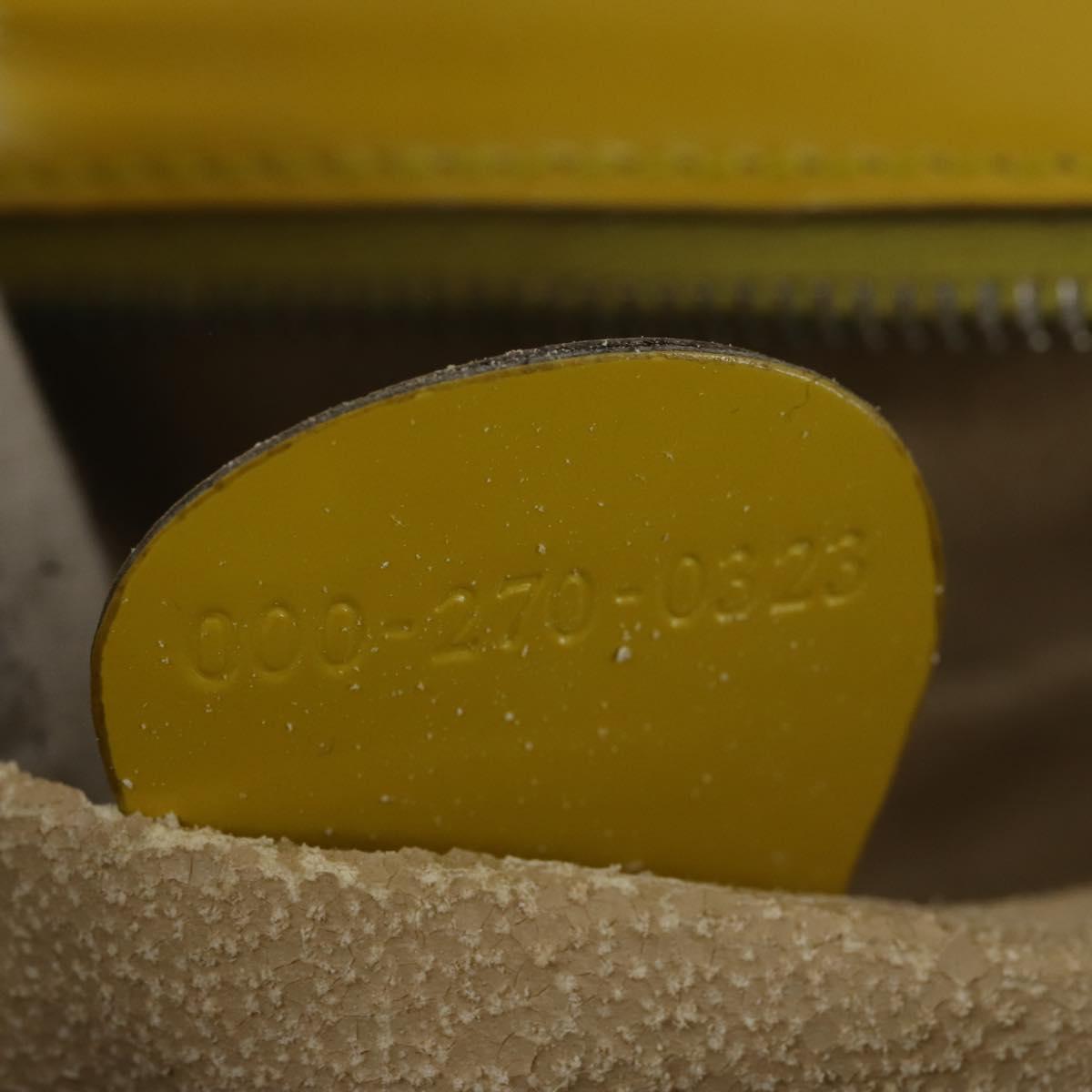 GUCCI Bamboo Hand Bag Enamel 2way Yellow Gold 000 270 0323 Auth ar13838