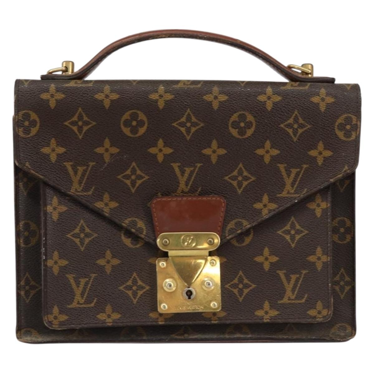 LOUIS VUITTON Monogram Monceau 28 Hand Bag M51185 LV Auth ar13847