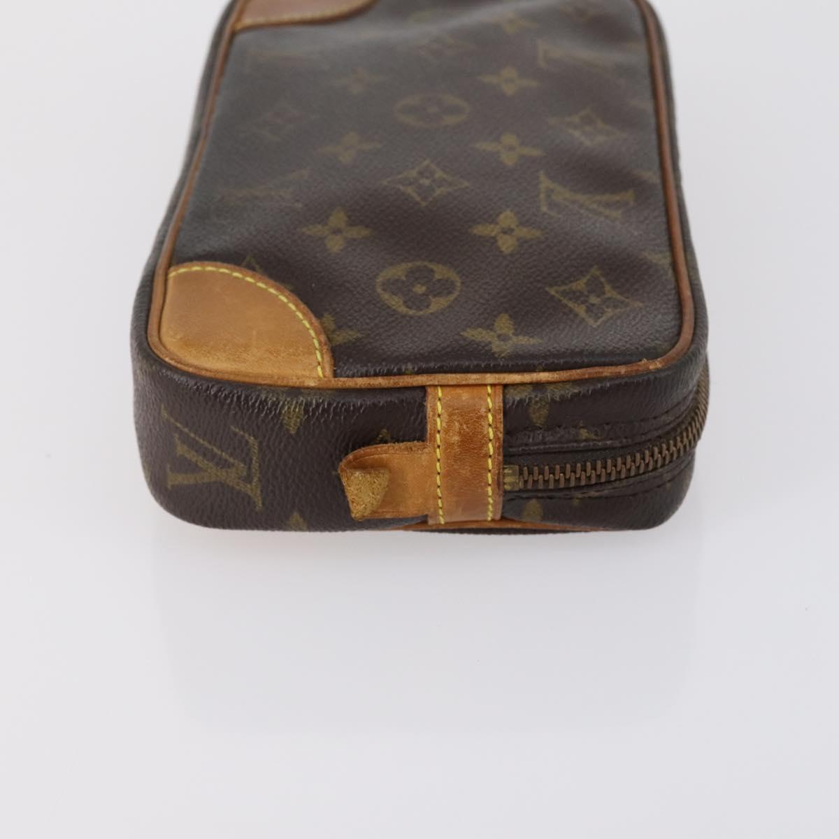 LOUIS VUITTON Monogram Clutch Bag 2 Set LV Auth ar13852