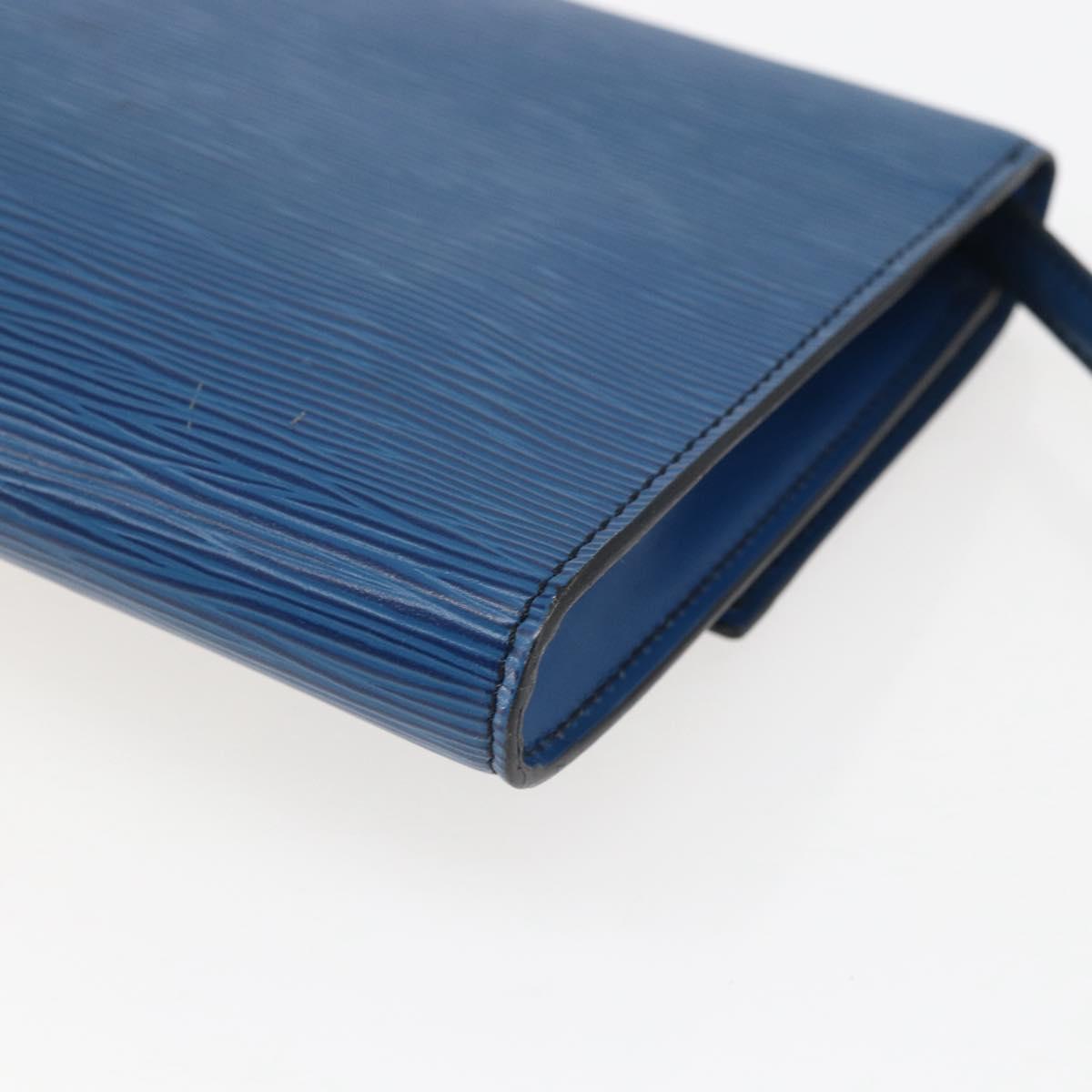 LOUIS VUITTON Epi Pochette Arche Shoulder Bag Blue M52575 LV Auth ar13863