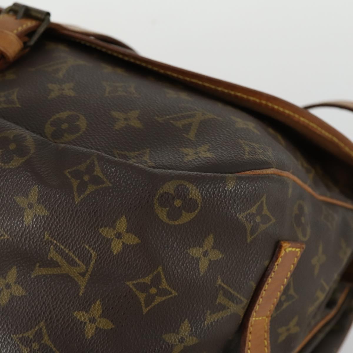 LOUIS VUITTON Monogram Saumur 35 Shoulder Bag M42254 LV Auth ar13864