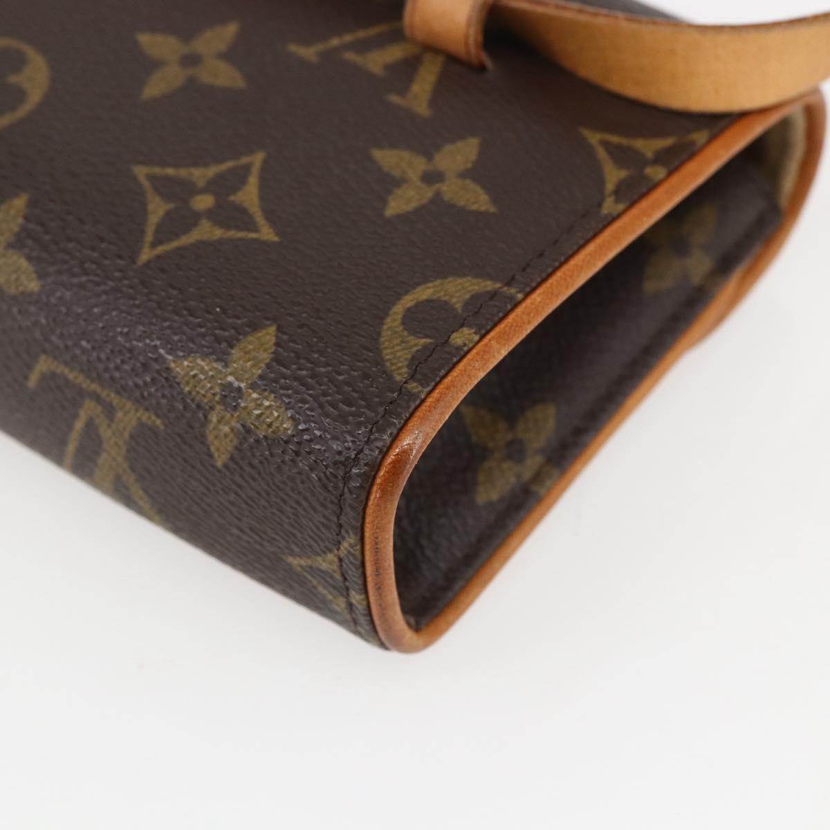 LOUIS VUITTON Monogram Pochette Florentine Waist bag M51855 LV Auth ar13879