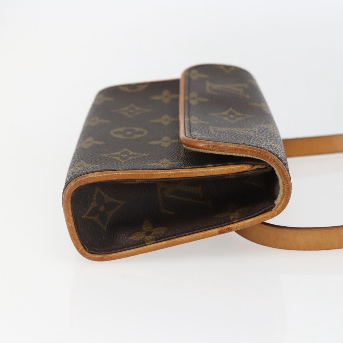 LOUIS VUITTON Monogram Pochette Florentine Waist bag M51855 LV Auth ar13879