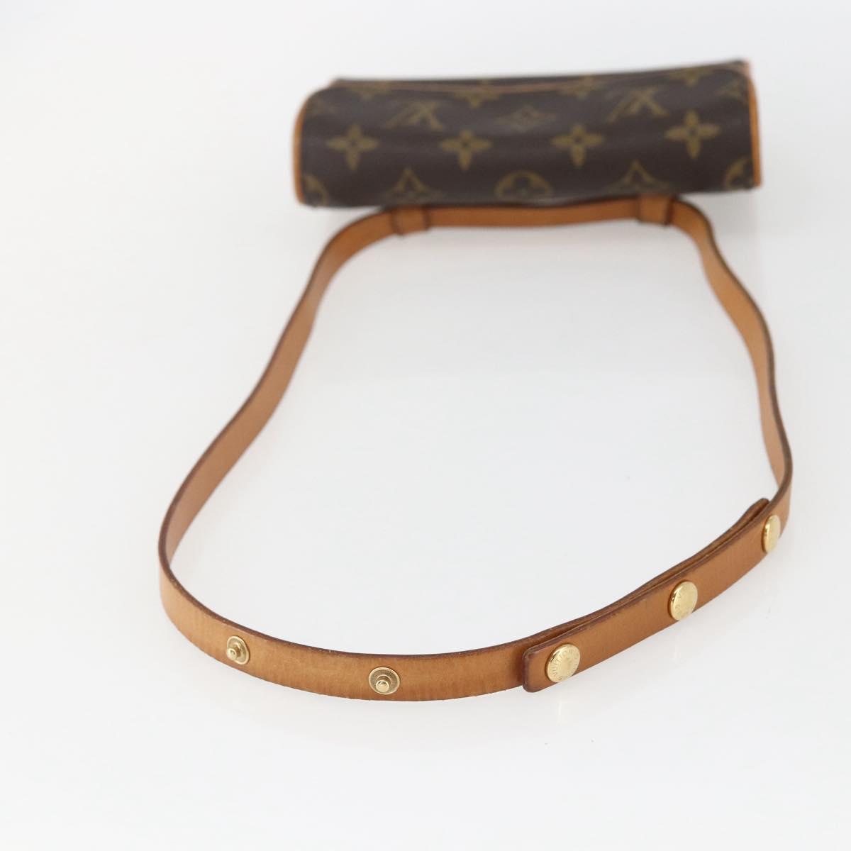 LOUIS VUITTON Monogram Pochette Florentine Waist bag M51855 LV Auth ar13879