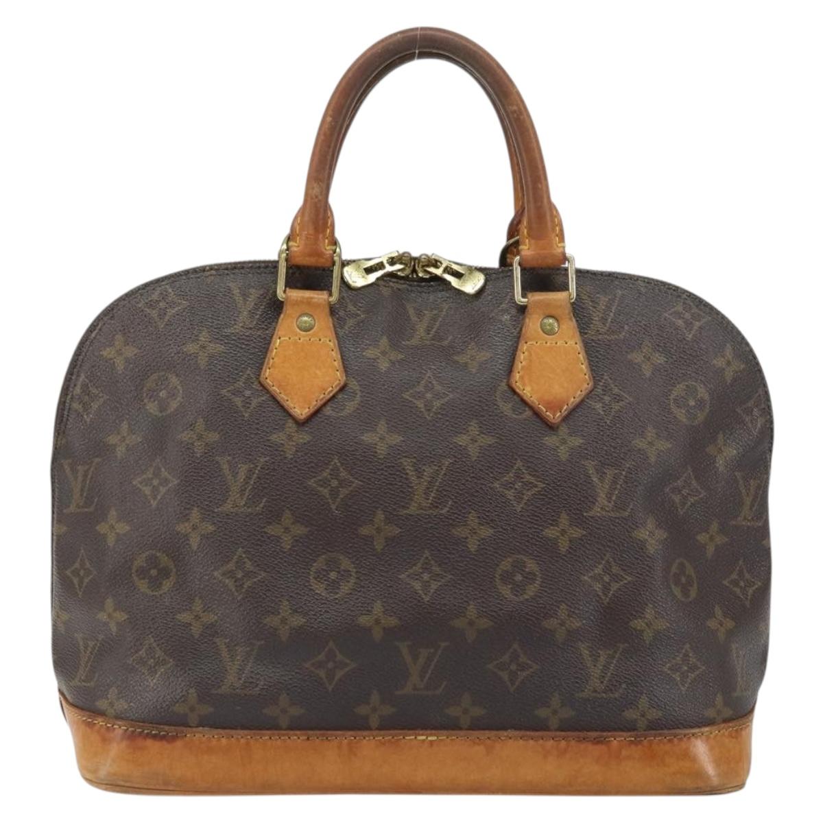 LOUIS VUITTON Monogram Alma Hand Bag M51130 LV Auth ar13882