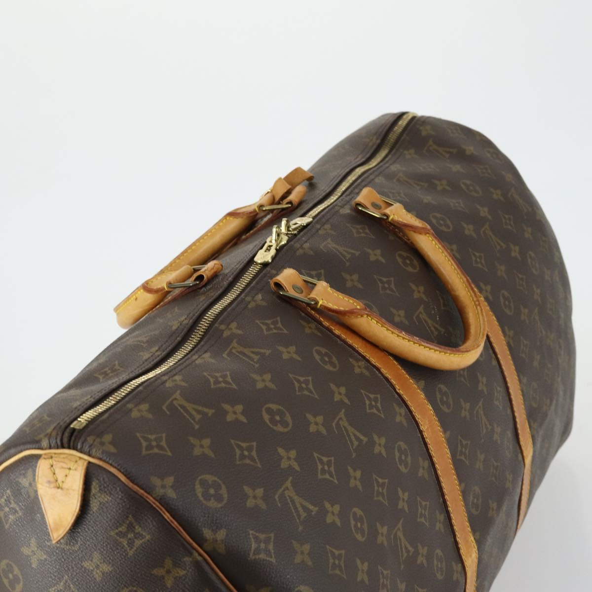 LOUIS VUITTON Monogram Keepall 60 Boston Bag M41422 LV Auth ar13883