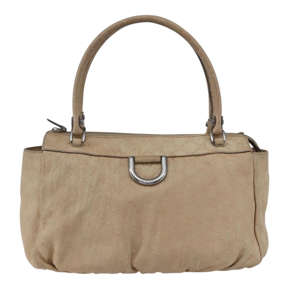 GUCCI GG Canvas Abbey Tote Bag Outlet Beige Silver 327787 Auth ar13885