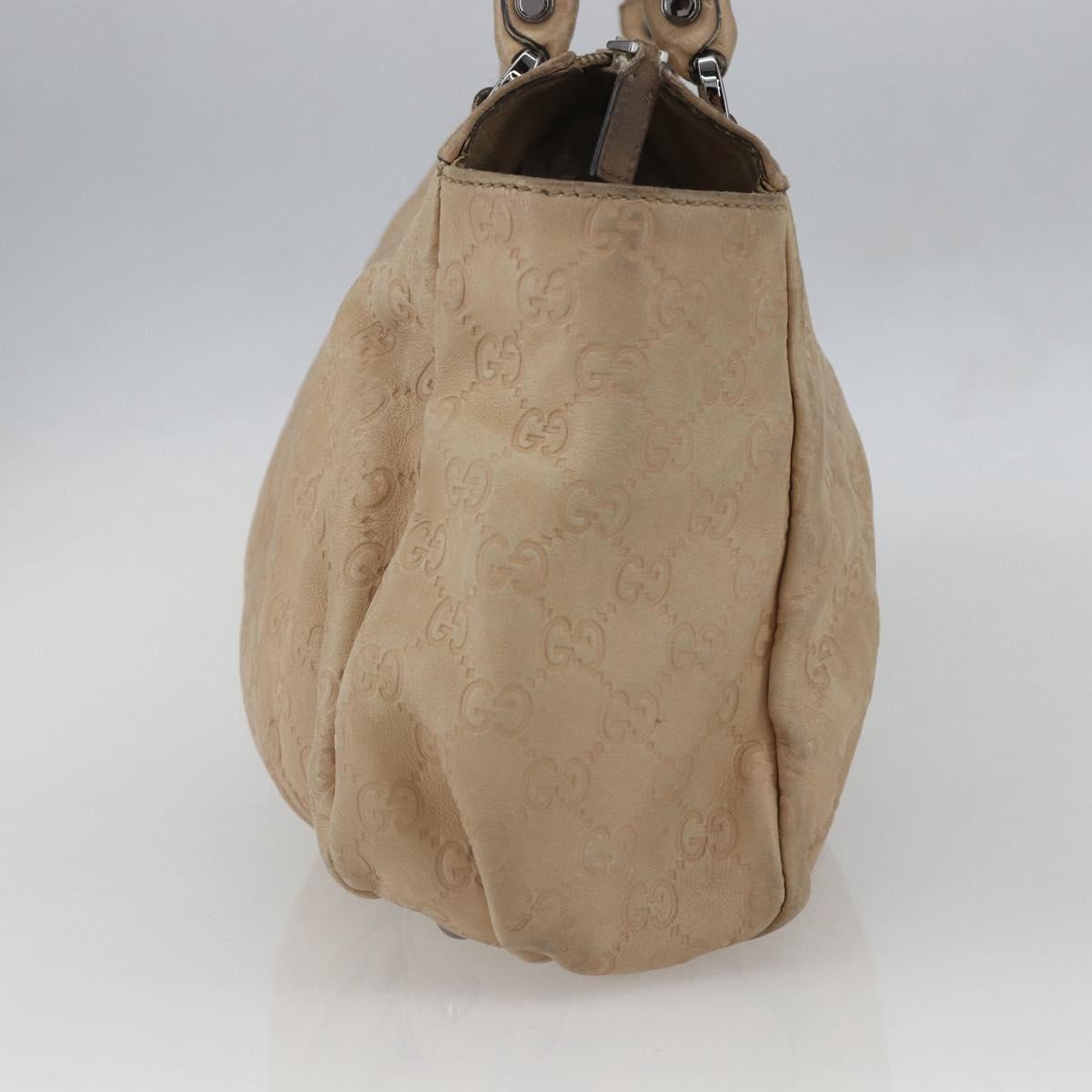 GUCCI GG Canvas Abbey Tote Bag Outlet Beige Silver 327787 Auth ar13885