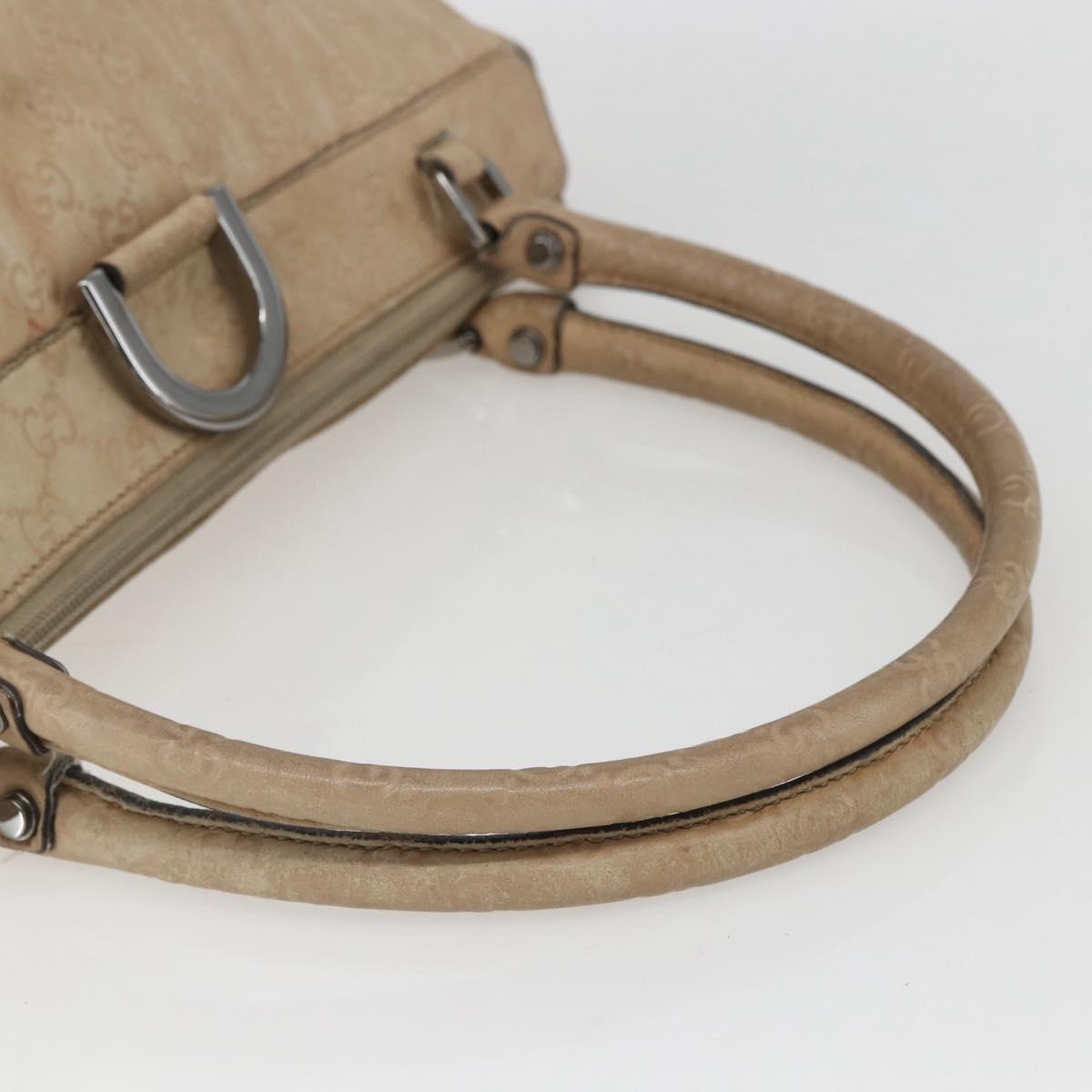 GUCCI GG Canvas Abbey Tote Bag Outlet Beige Silver 327787 Auth ar13885