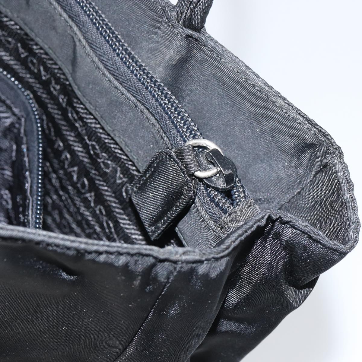 PRADA Hand Bag Nylon Black Auth ar13903