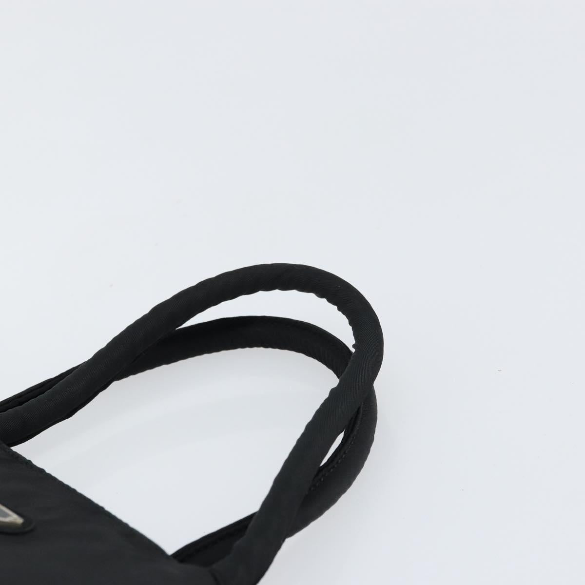 PRADA Hand Bag Nylon Black Auth ar13903