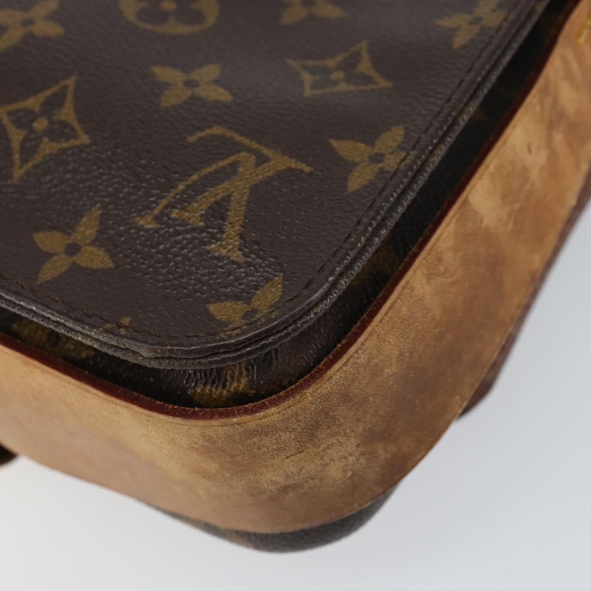 LOUIS VUITTON Monogram Cartouchiere MM Shoulder Bag M51253 LV Auth ar13906