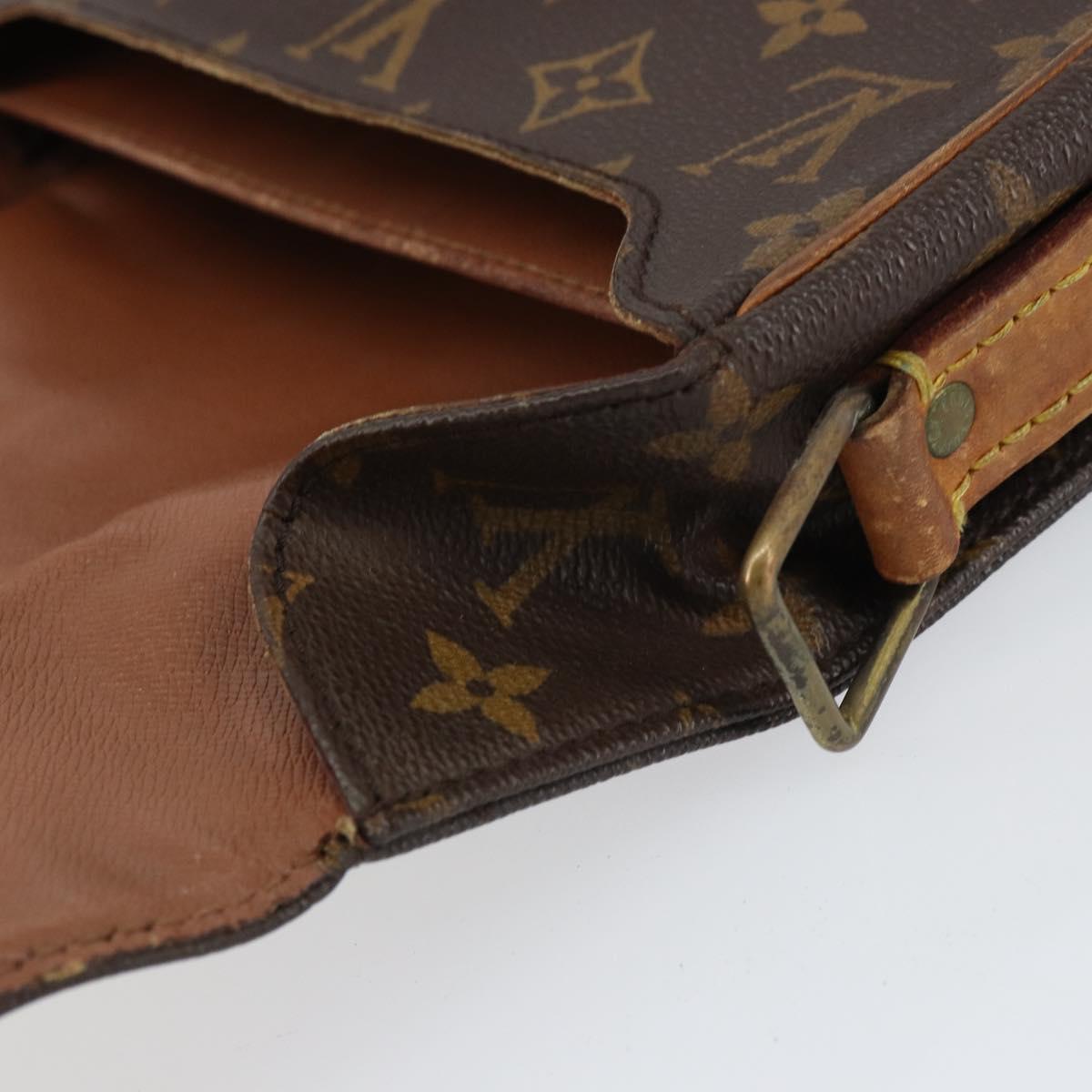 LOUIS VUITTON Monogram Cartouchiere MM Shoulder Bag M51253 LV Auth ar13906