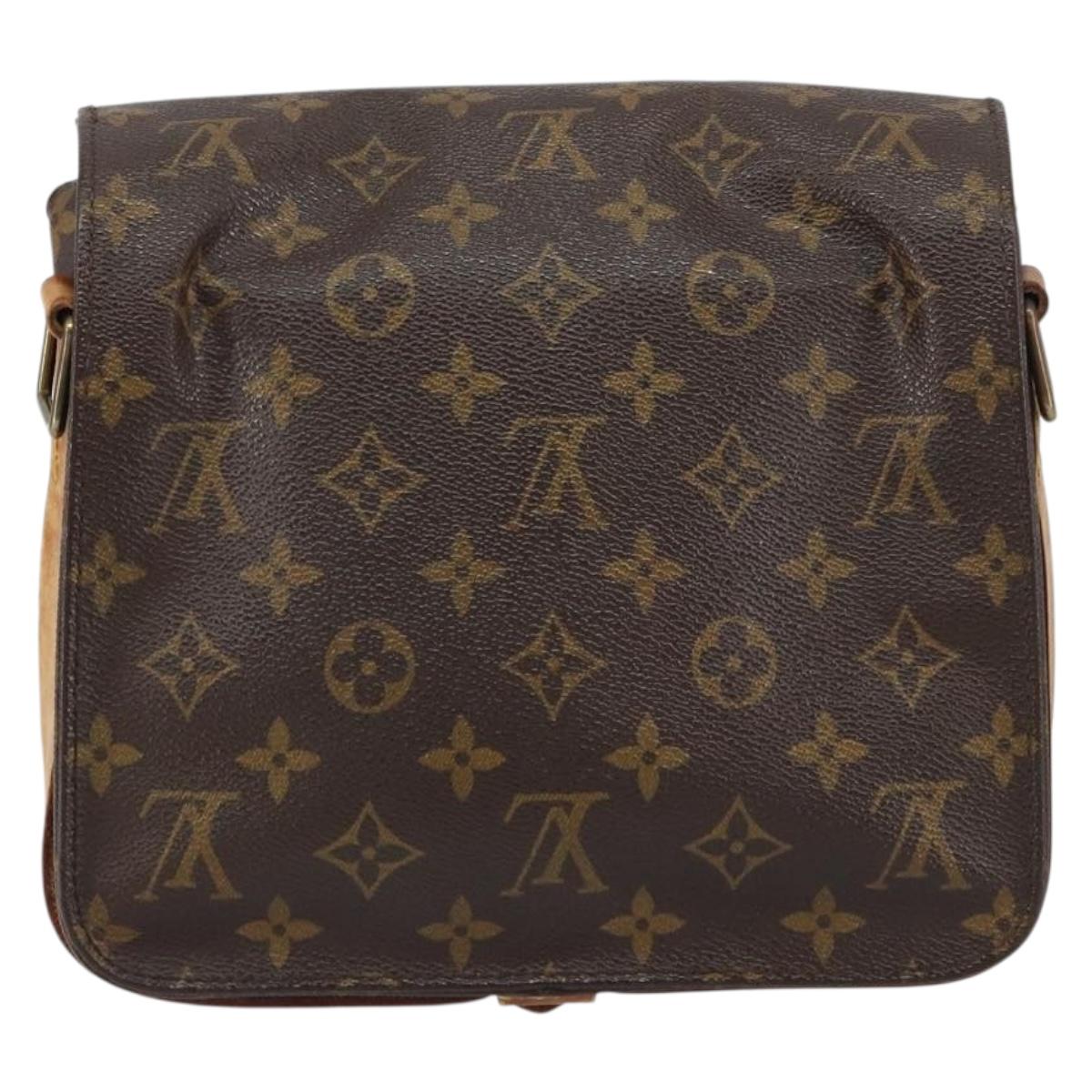 LOUIS VUITTON Monogram Cartouchiere MM Shoulder Bag M51253 LV Auth ar13906