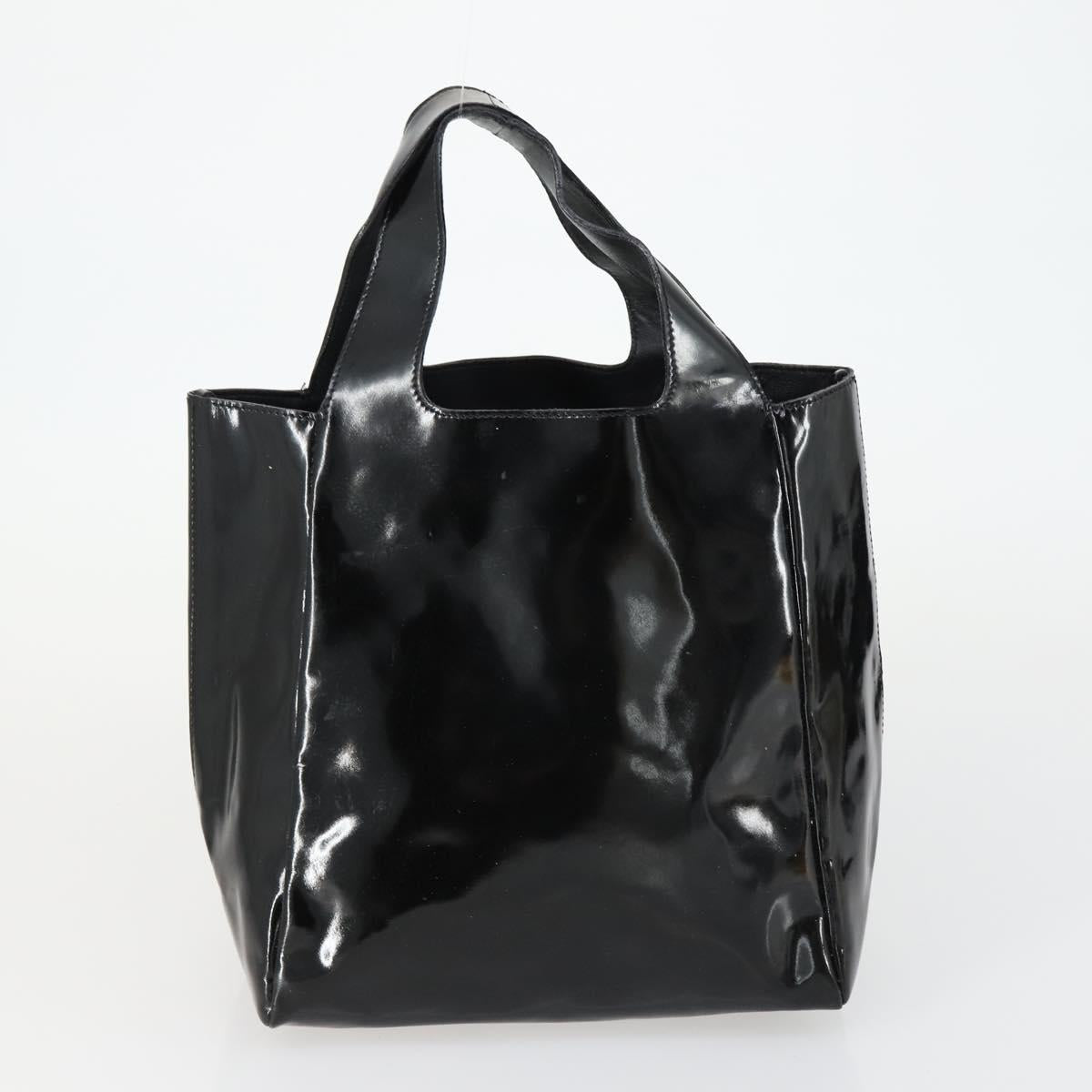 PRADA Shoulder Bag Nylon Enamel 2 Set Black Auth ar13916