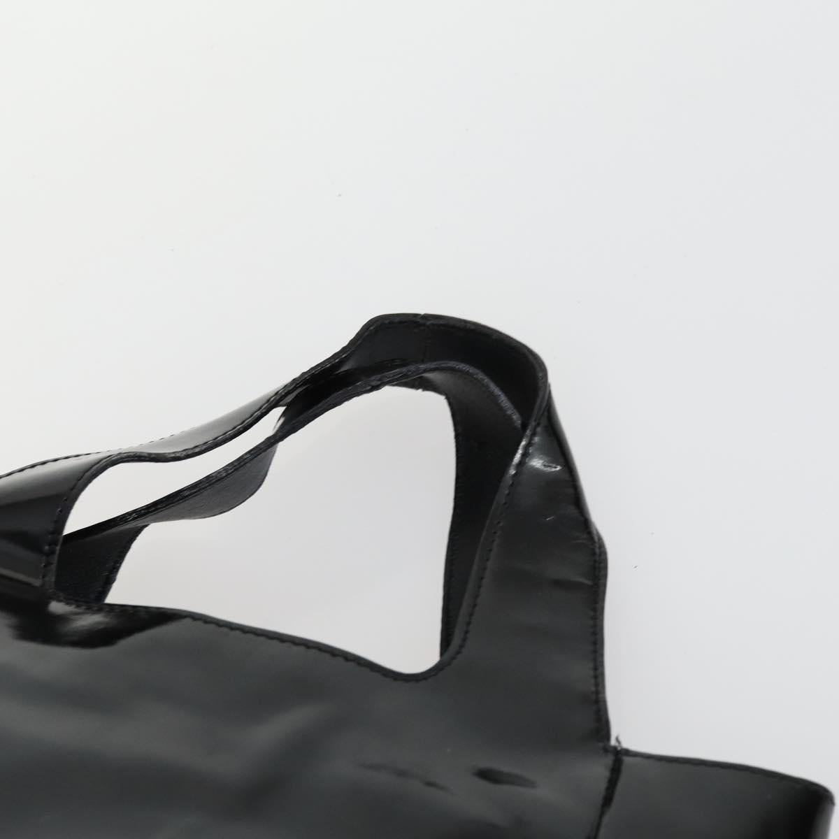PRADA Shoulder Bag Nylon Enamel 2 Set Black Auth ar13916