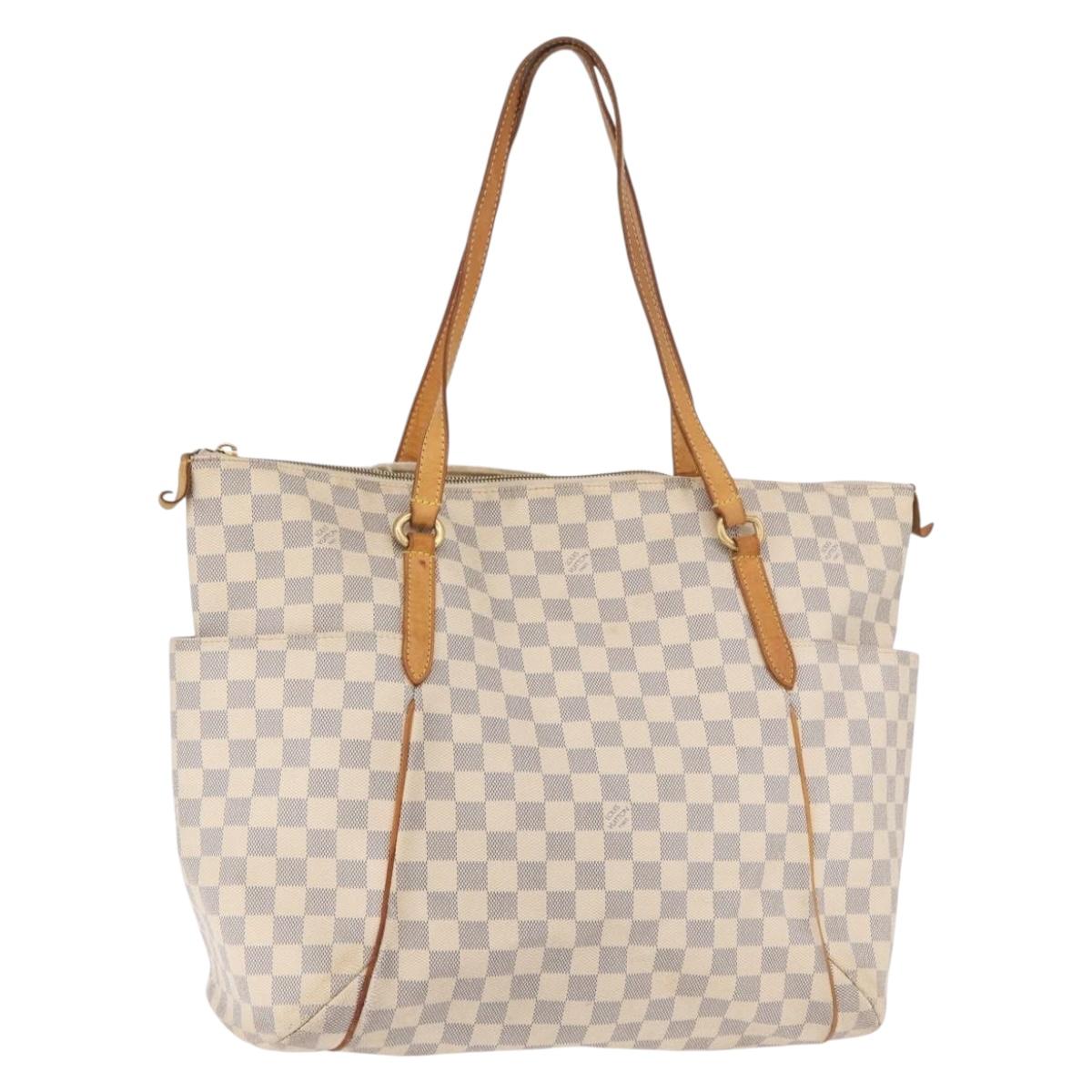 LOUIS VUITTON Damier Azur Totally GM Tote Bag N51263 LV Auth ar13924