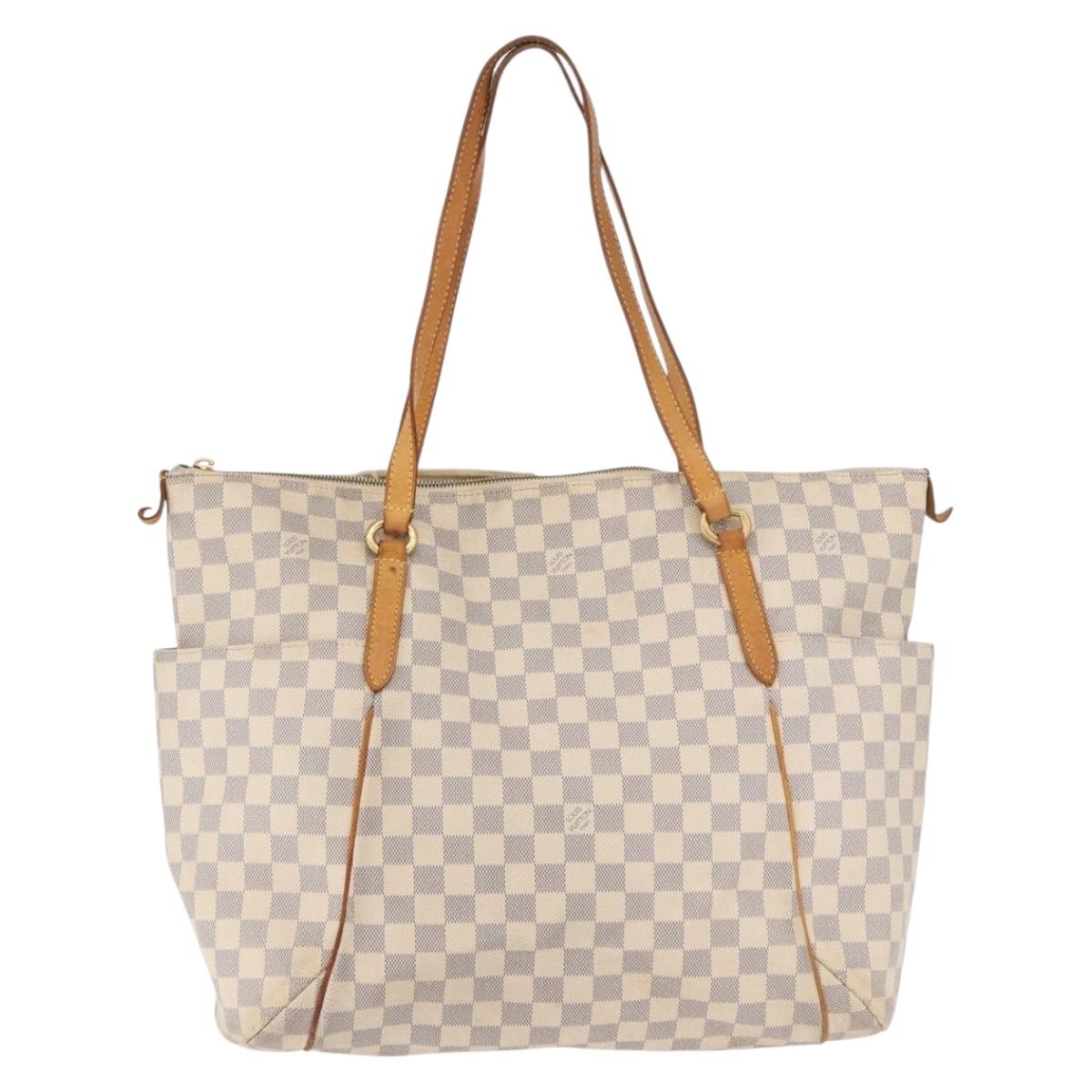 LOUIS VUITTON Damier Azur Totally GM Tote Bag N51263 LV Auth ar13924