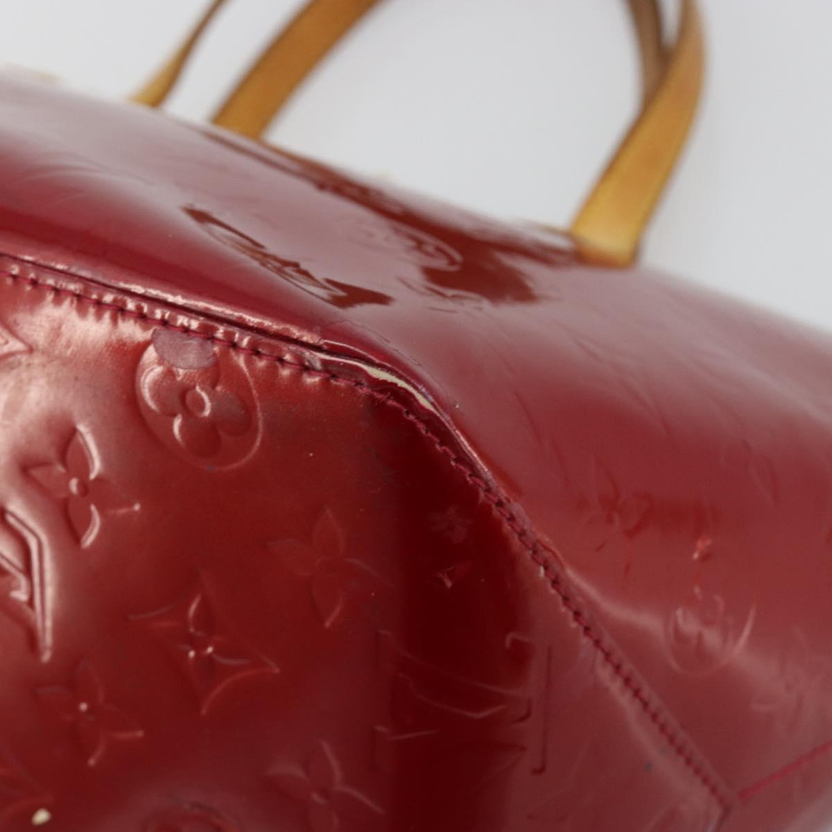 LOUIS VUITTON Monogram Vernis Bellevue PM Bag Pomme D'amour M93583 Auth ar13938