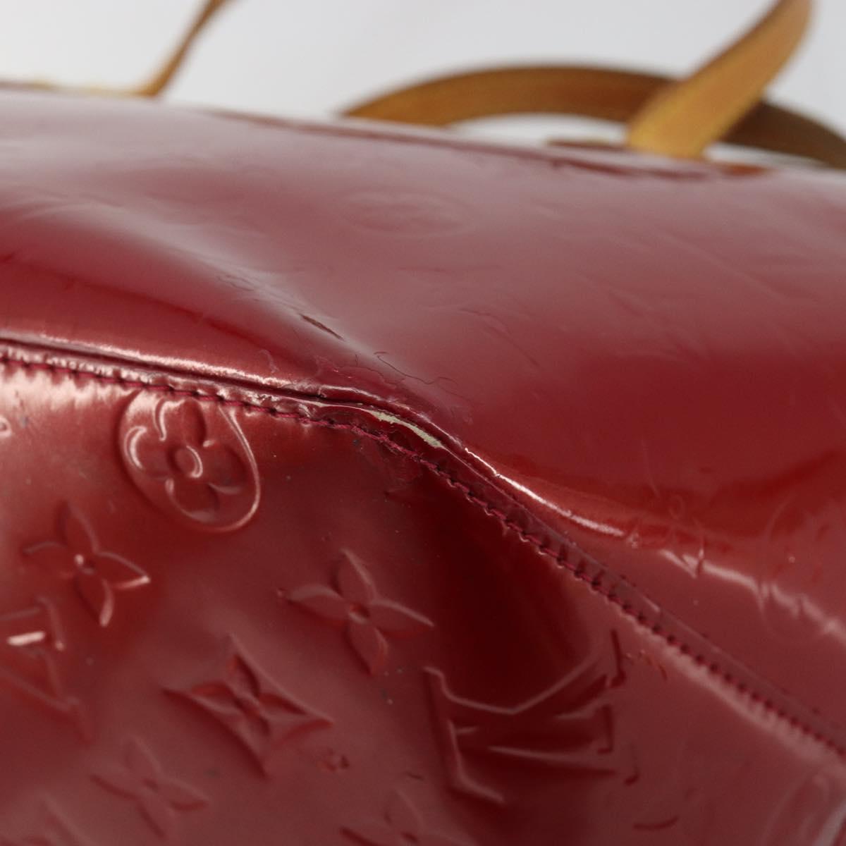 LOUIS VUITTON Monogram Vernis Bellevue PM Bag Pomme D'amour M93583 Auth ar13938
