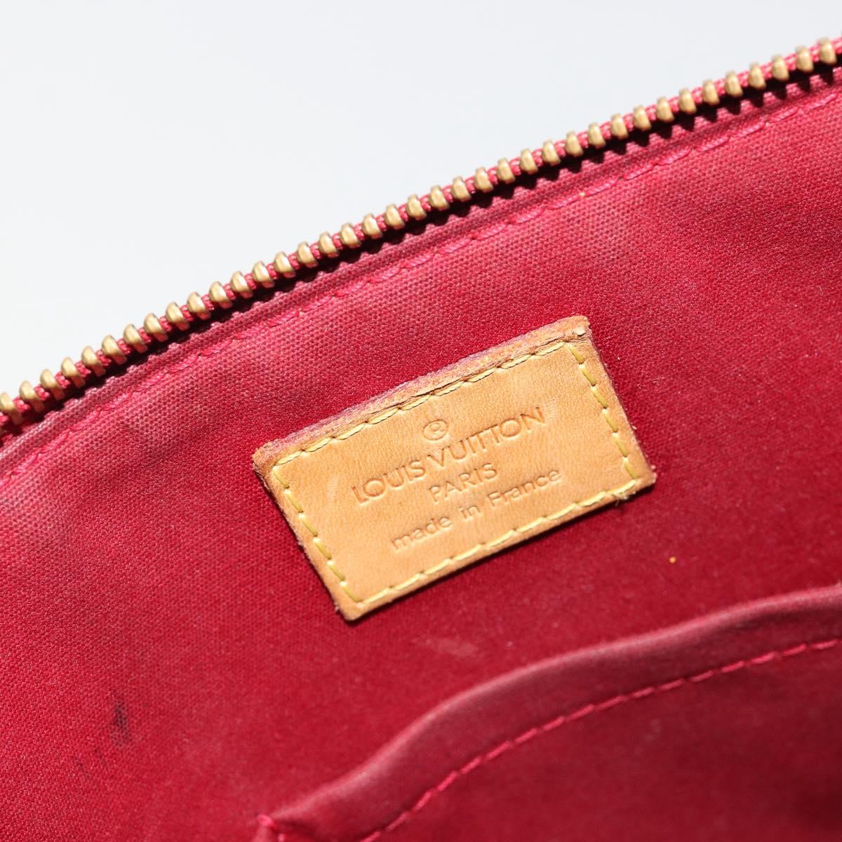 LOUIS VUITTON Monogram Vernis Bellevue PM Bag Pomme D'amour M93583 Auth ar13938