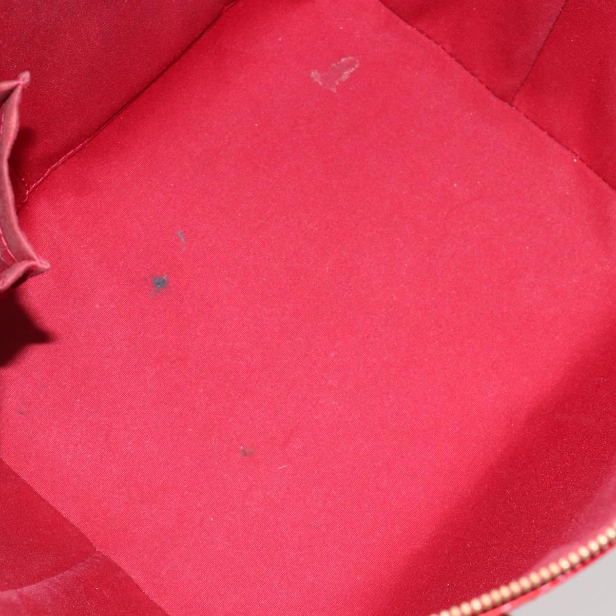 LOUIS VUITTON Monogram Vernis Bellevue PM Bag Pomme D'amour M93583 Auth ar13938
