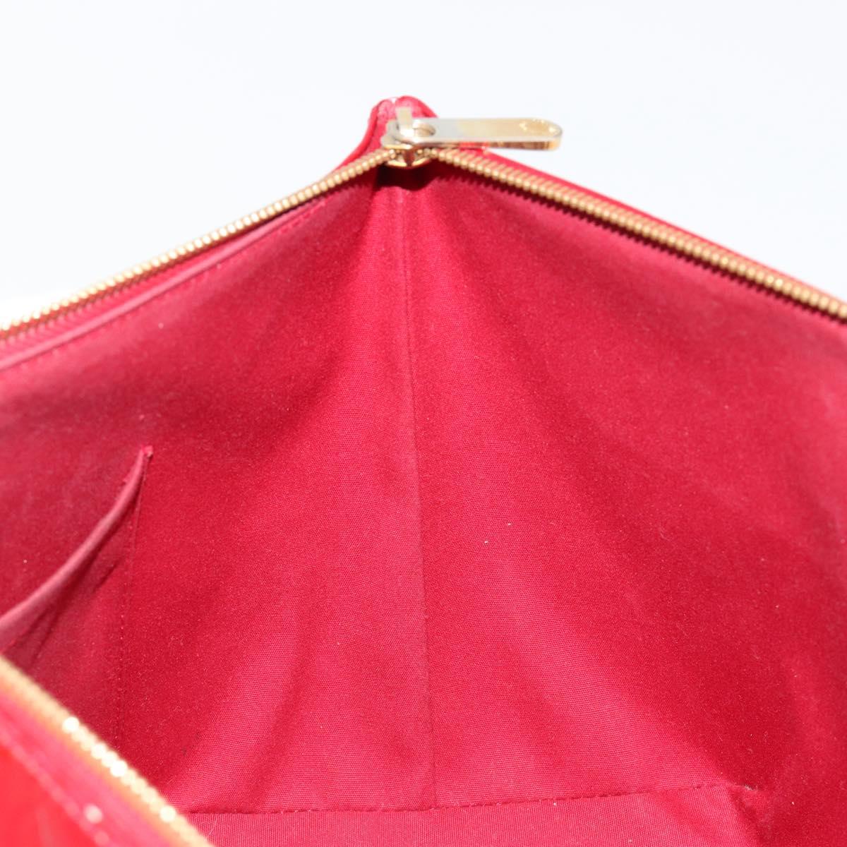 LOUIS VUITTON Monogram Vernis Bellevue PM Bag Pomme D'amour M93583 Auth ar13938