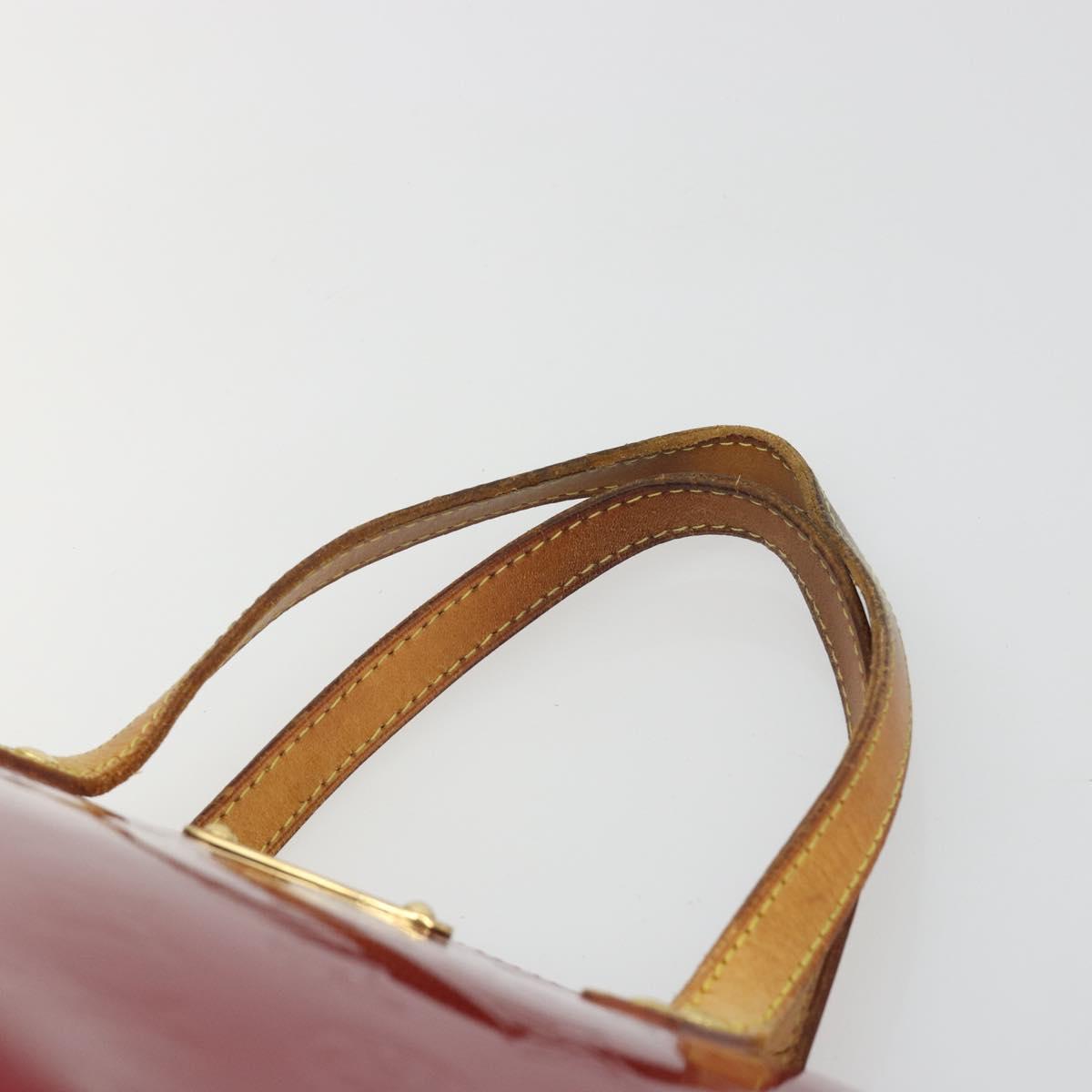 LOUIS VUITTON Monogram Vernis Bellevue PM Bag Pomme D'amour M93583 Auth ar13938