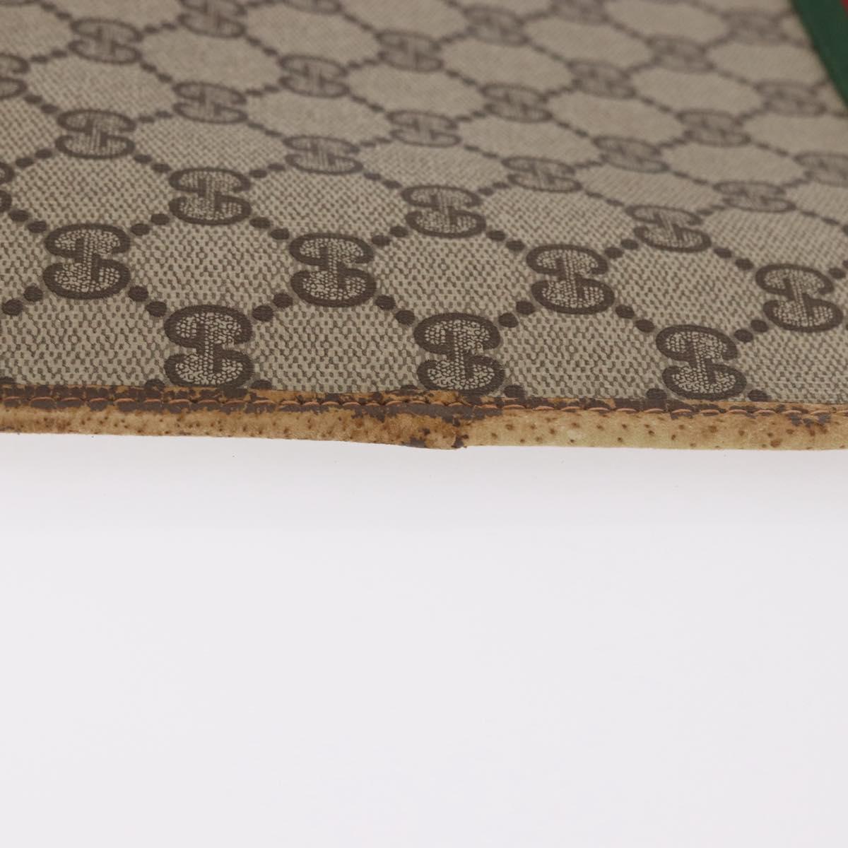 GUCCI GG Supreme Web Sherry Line Clutch Bag PVC Beige 89 02 060 Auth ar13939