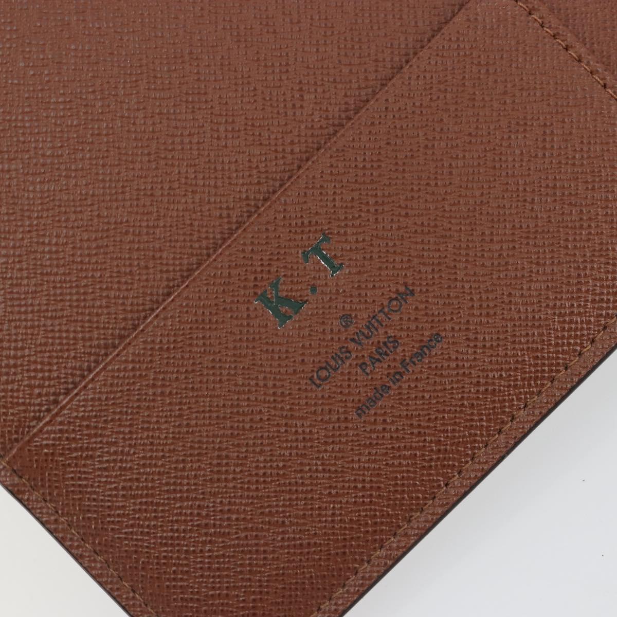 LOUIS VUITTON Monogram Agenda GM Day Planner Cover R20006 LV Auth ar13947