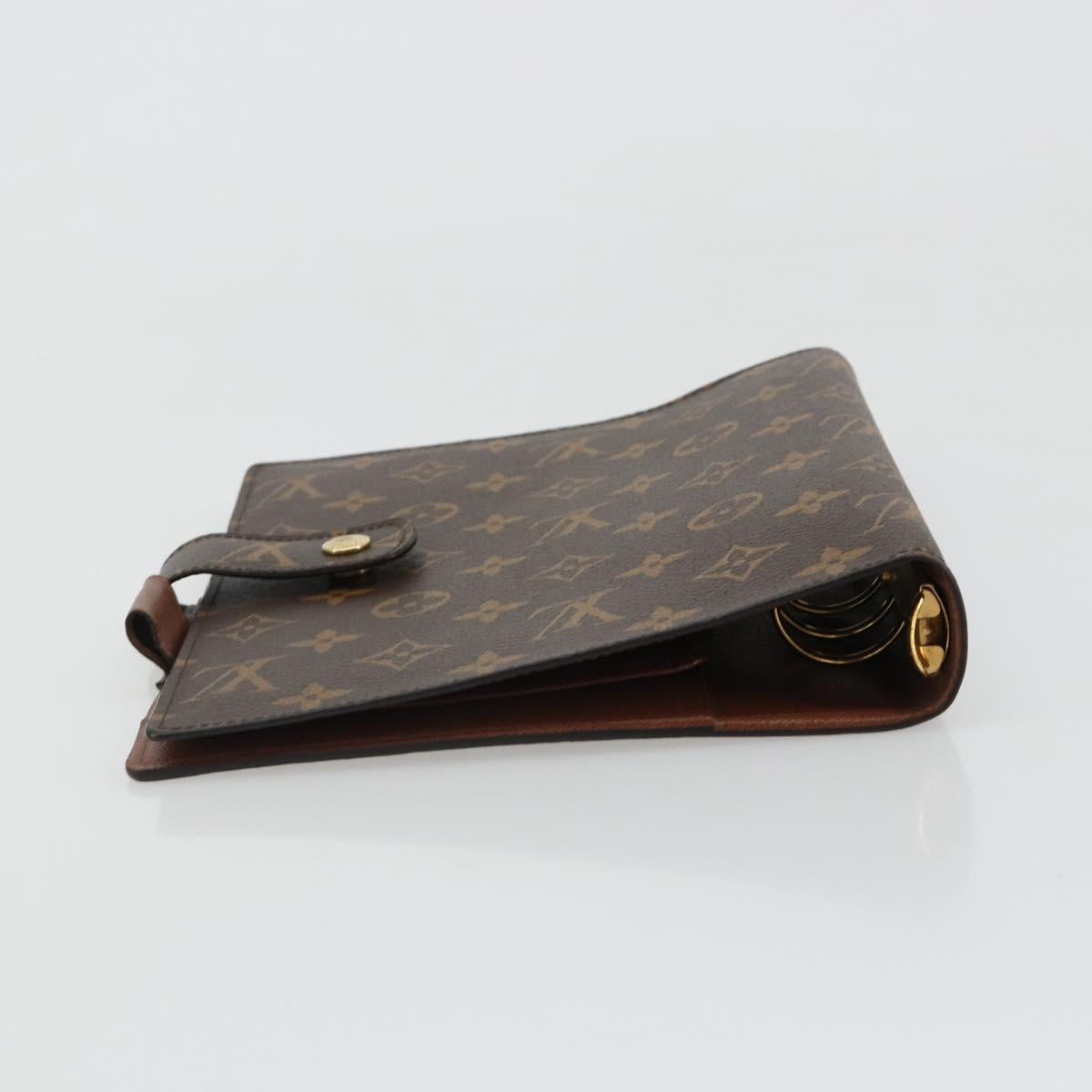 LOUIS VUITTON Monogram Agenda GM Day Planner Cover R20006 LV Auth ar13947