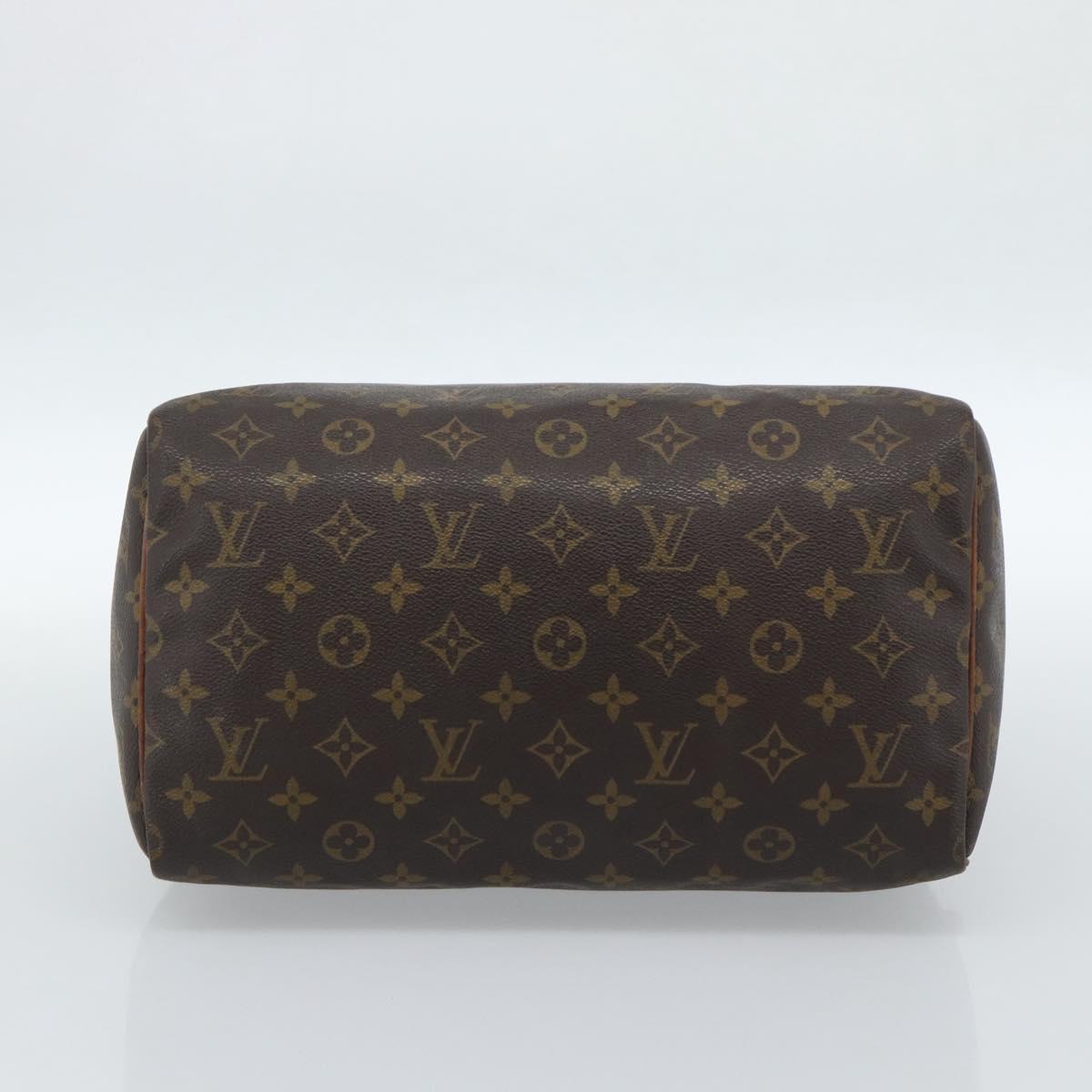 LOUIS VUITTON Monogram Speedy 30 Hand Bag M41526 LV Auth ar13956