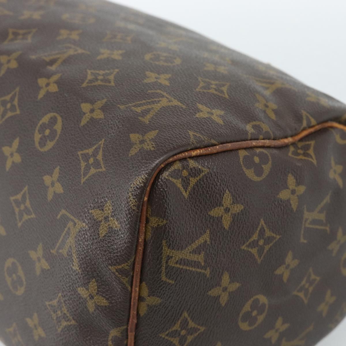 LOUIS VUITTON Monogram Speedy 30 Hand Bag M41526 LV Auth ar13956