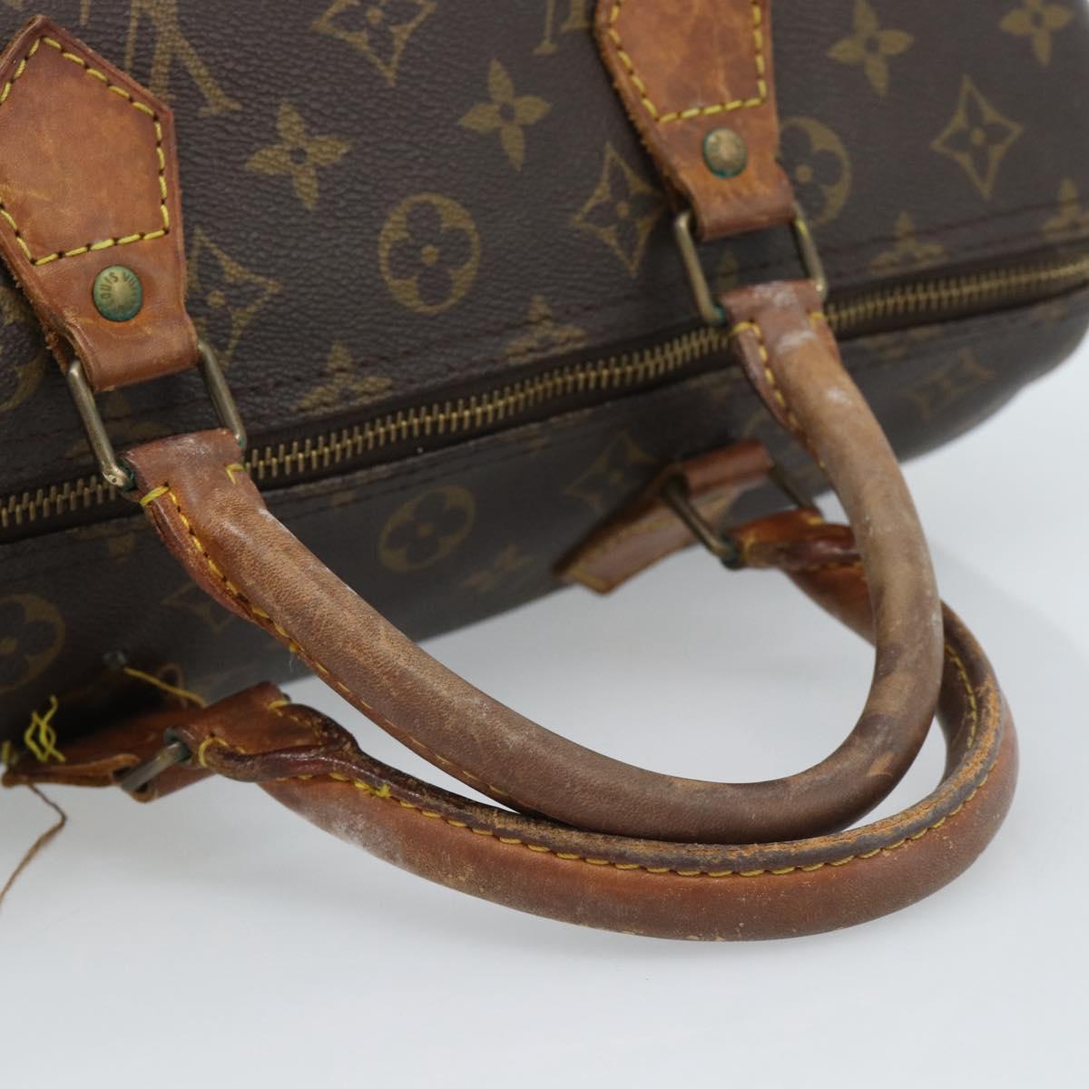 LOUIS VUITTON Monogram Speedy 30 Hand Bag M41526 LV Auth ar13956